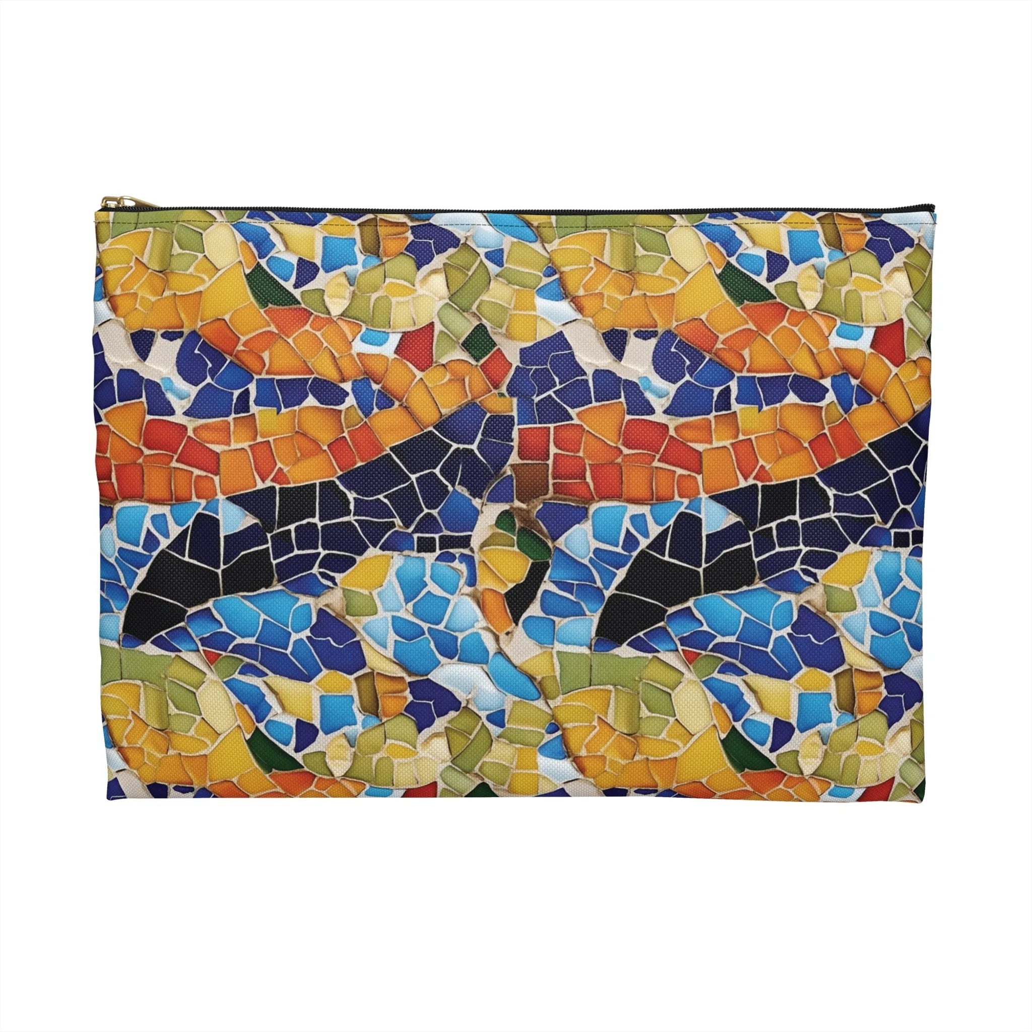 Barcelona Colors Mosaic Flat Pouch - The Global Wanderer