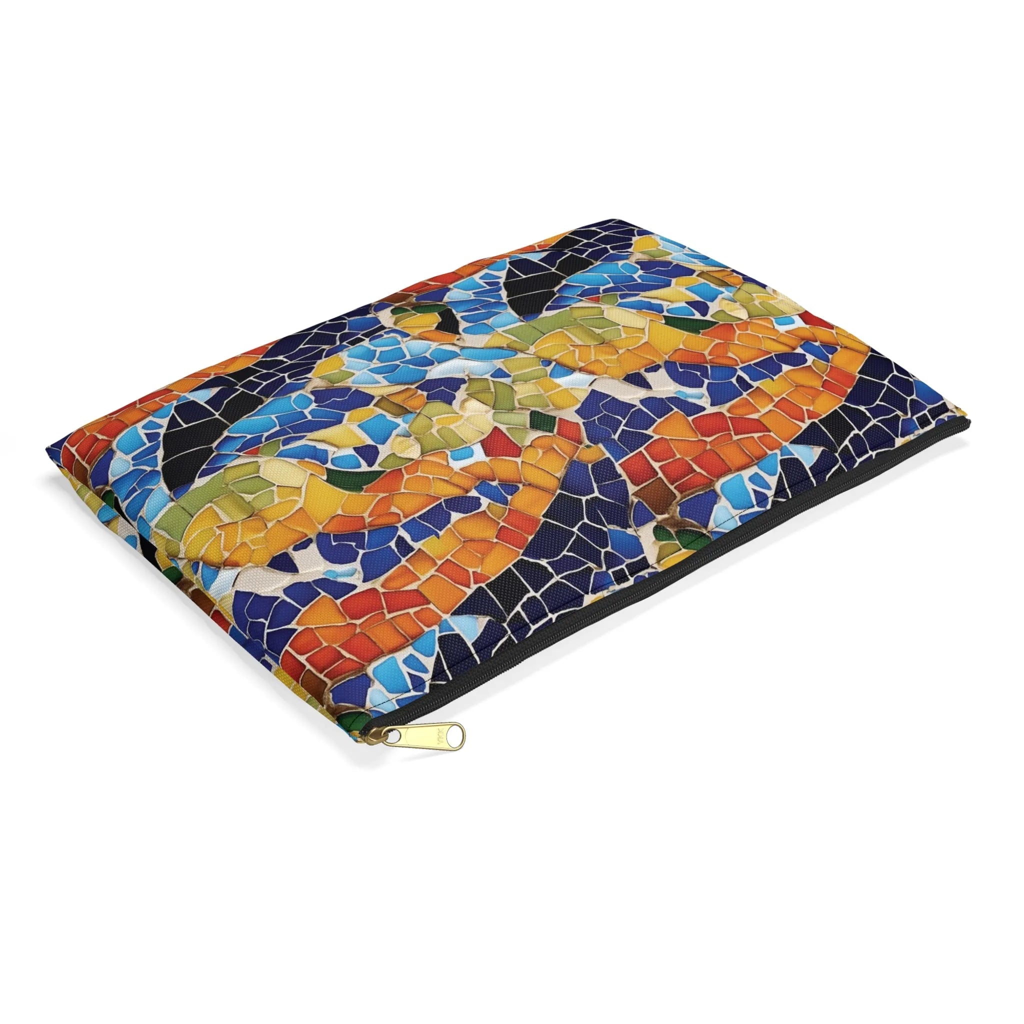 Barcelona Colors Mosaic Flat Pouch - The Global Wanderer
