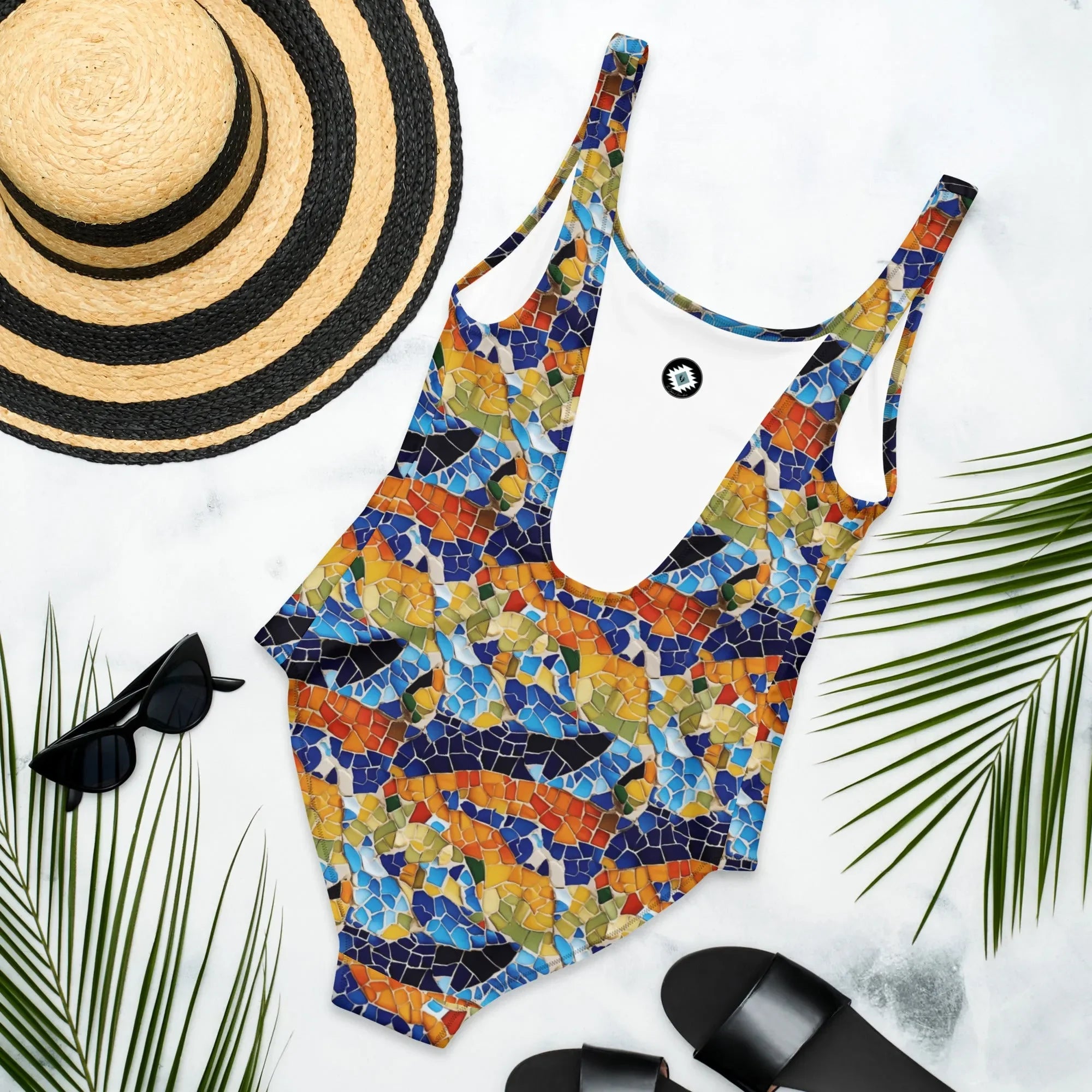 Barcelona Colors Mosaic One-Piece Swimsuit - The Global Wanderer