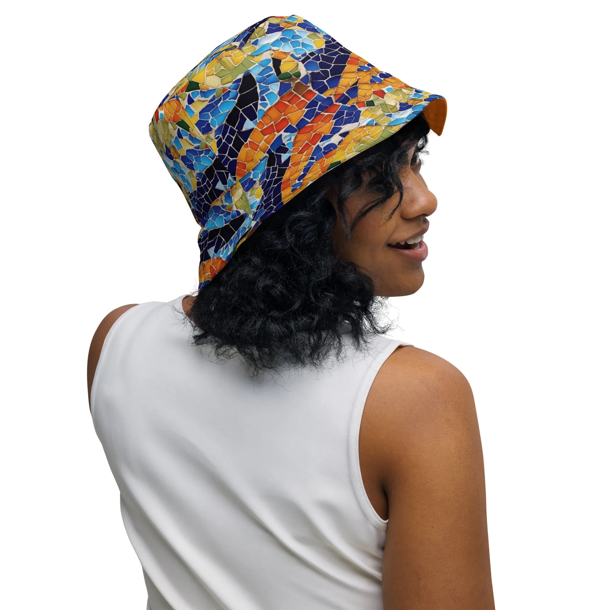 Barcelona Colors Reversible Bucket Hat - The Global Wanderer