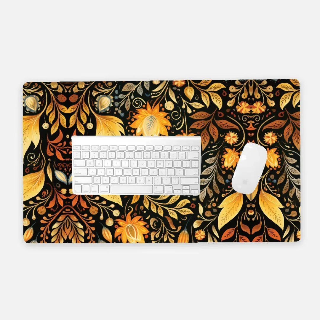Bavarian Fall Folk Art Desk Mat - The Global Wanderer