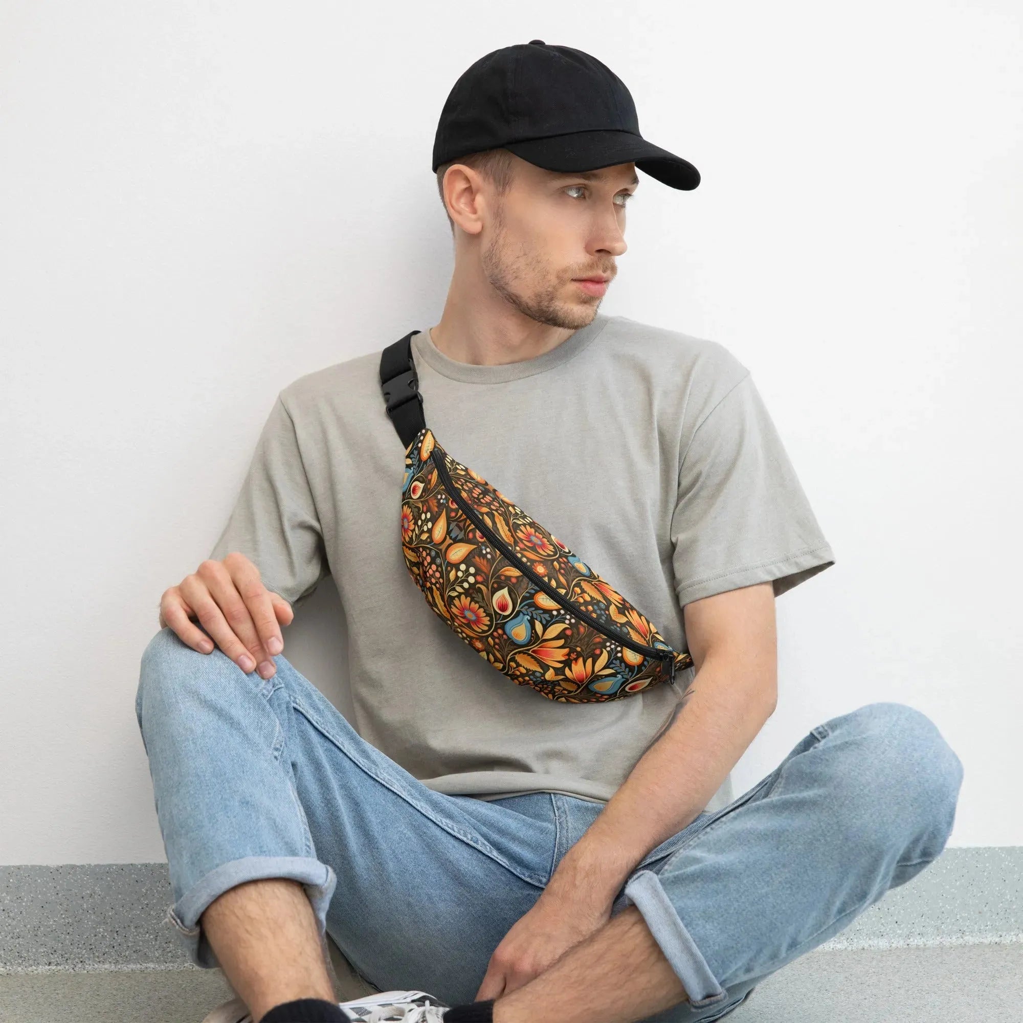 Bavarian Fall Folk Art Fanny Pack - The Global Wanderer