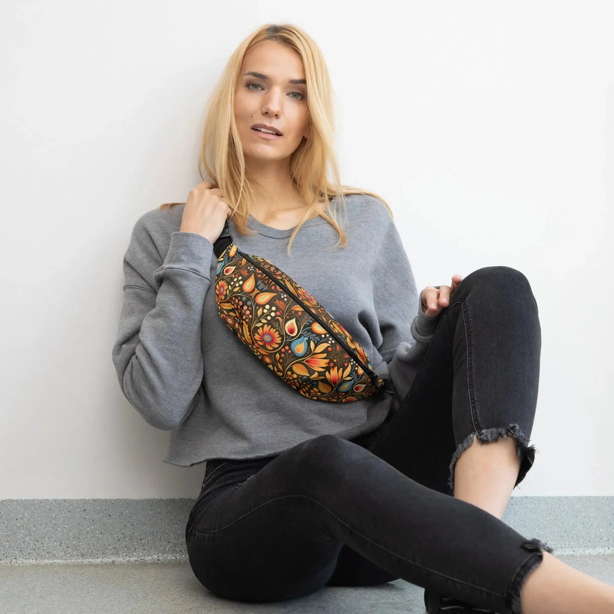 Bavarian Fall Folk Art Fanny Pack - The Global Wanderer