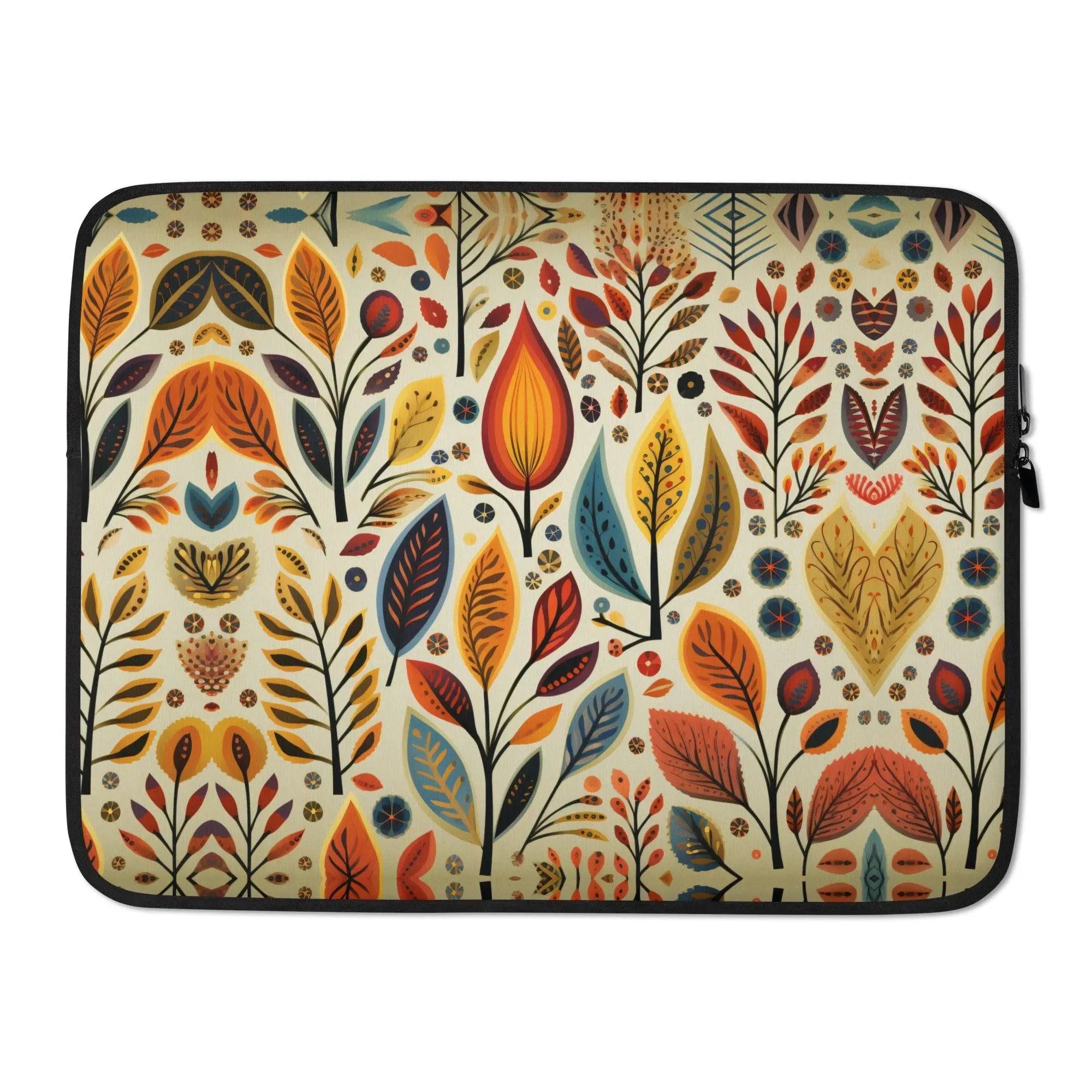 Bavarian Fall Folk Art Laptop Case - The Global Wanderer