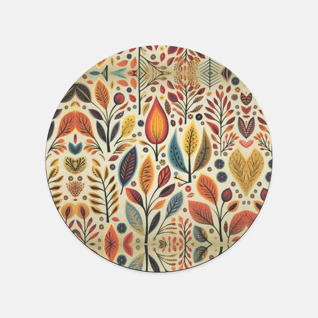 Bavarian Fall Folk Art Mouse Pad - The Global Wanderer