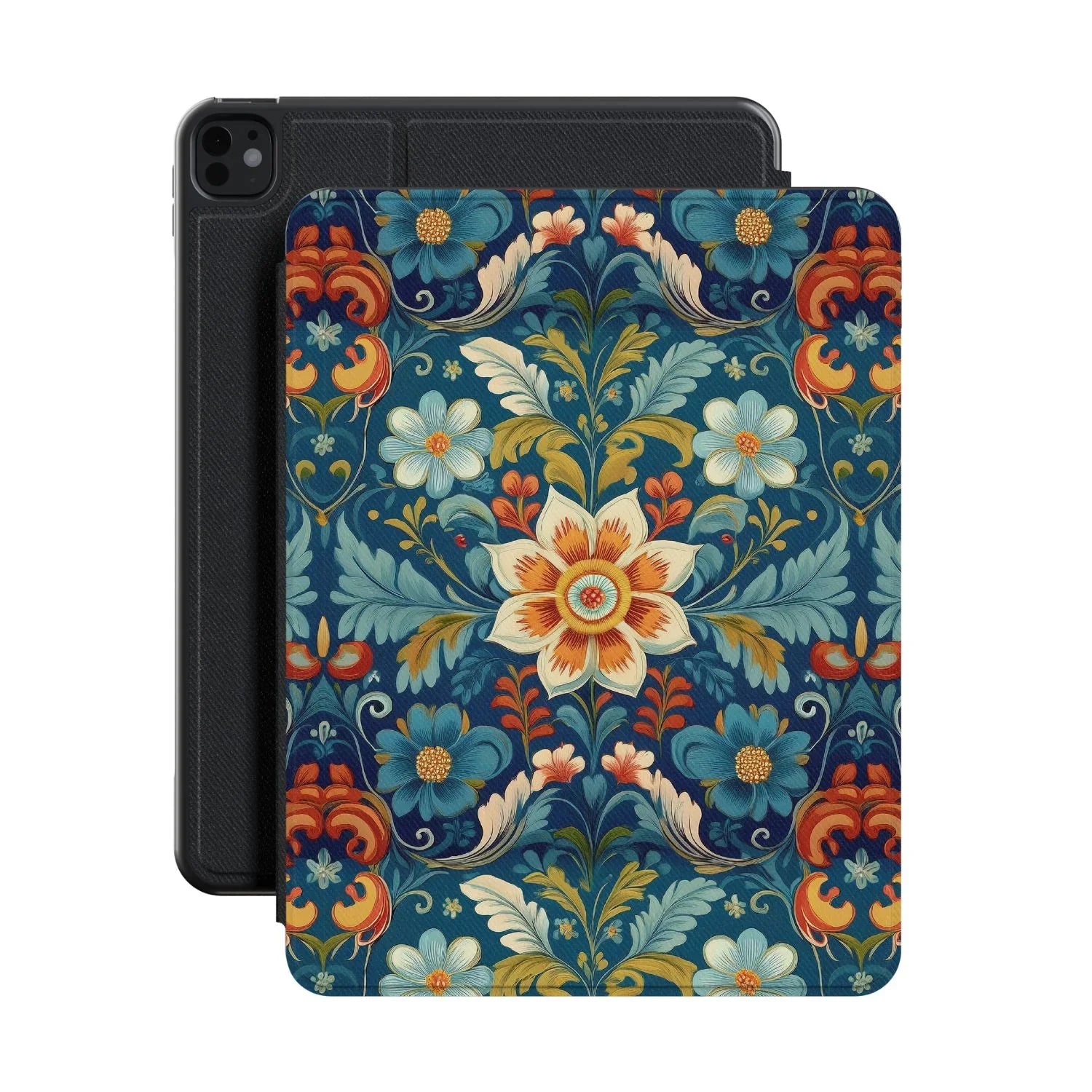 Bergen Fjord Rosemaling iPad Case - The Global Wanderer