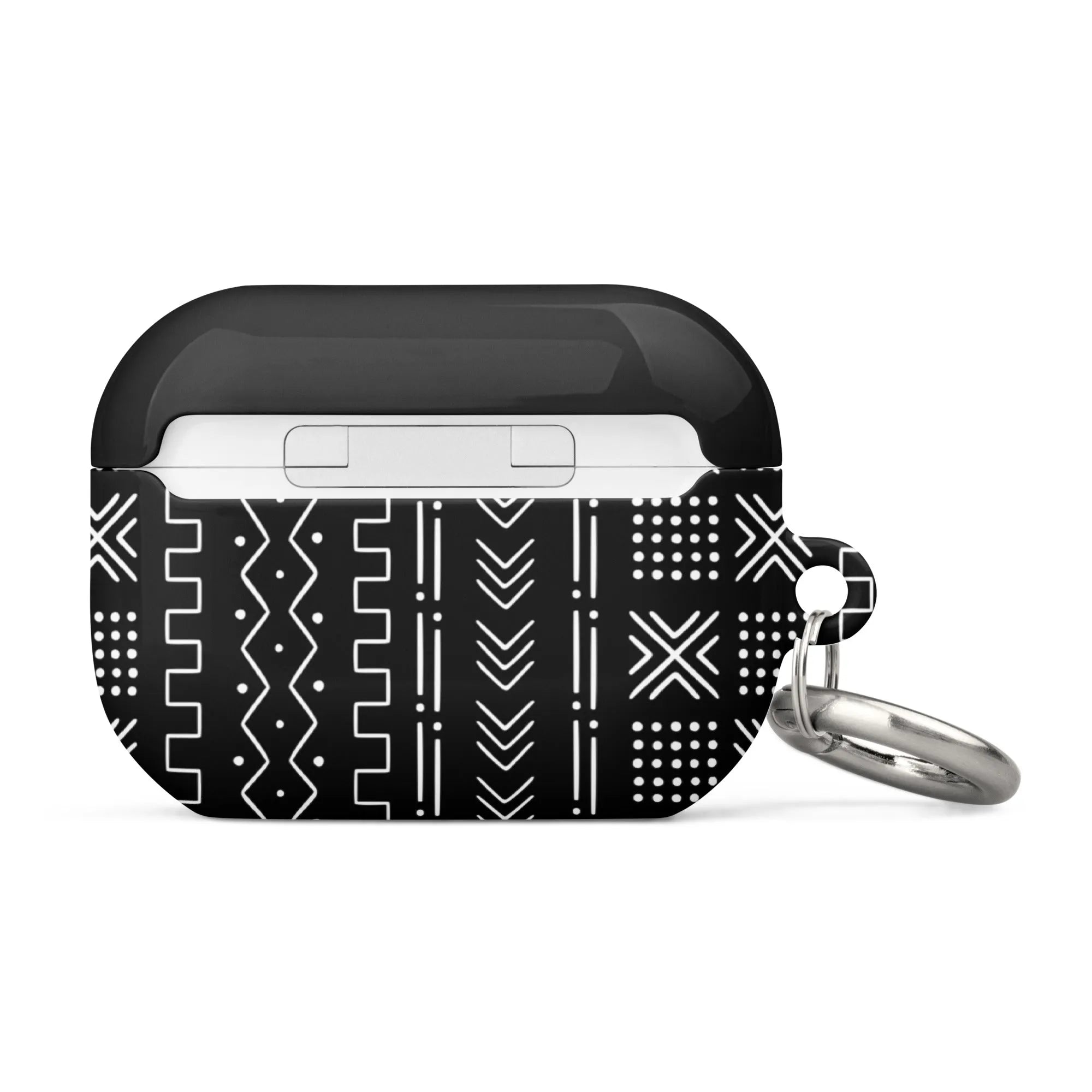 Black Mud Cloth AirPod Pro 2 Case - The Global Wanderer