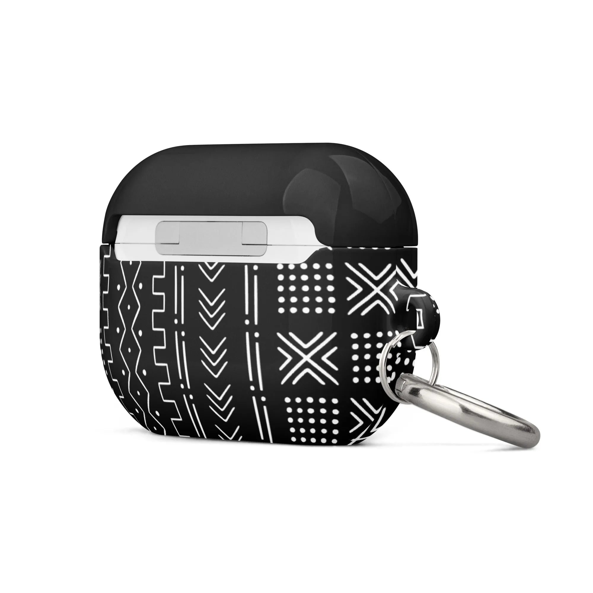 Black Mud Cloth AirPod Pro 2 Case - The Global Wanderer