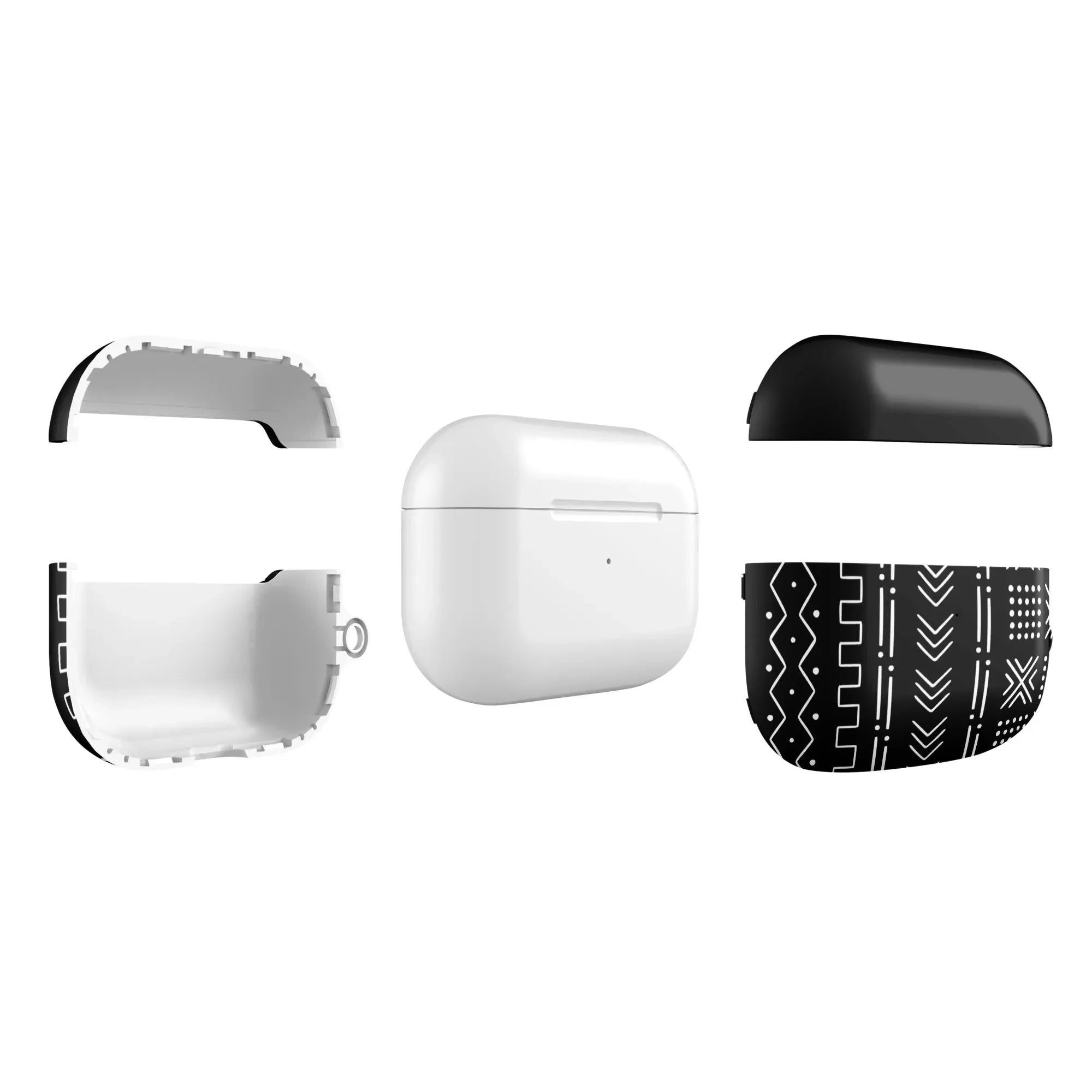 Black Mud Cloth AirPod Pro Case - The Global Wanderer