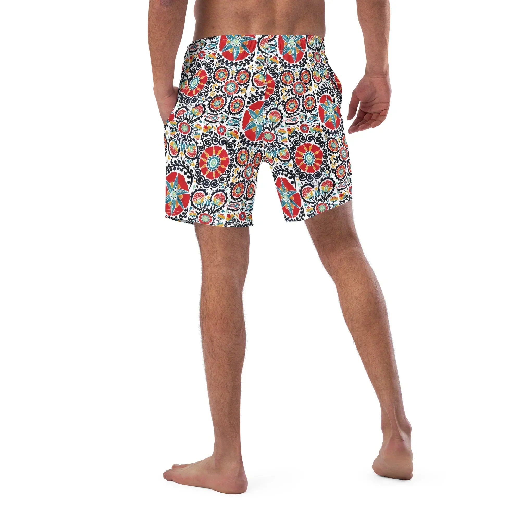 Bukhara Suzani Recycled Swim Trunks - The Global Wanderer