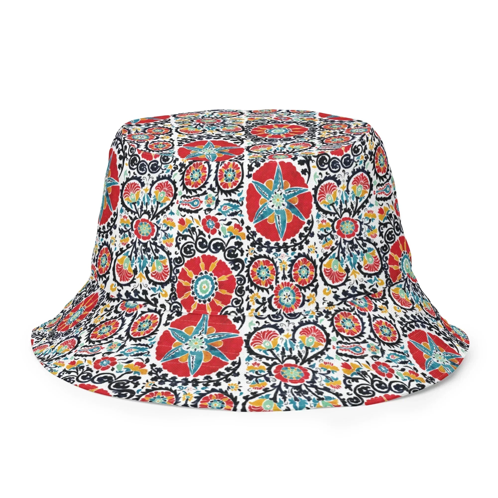 Bukhara Suzani Reversible Bucket Hat - The Global Wanderer