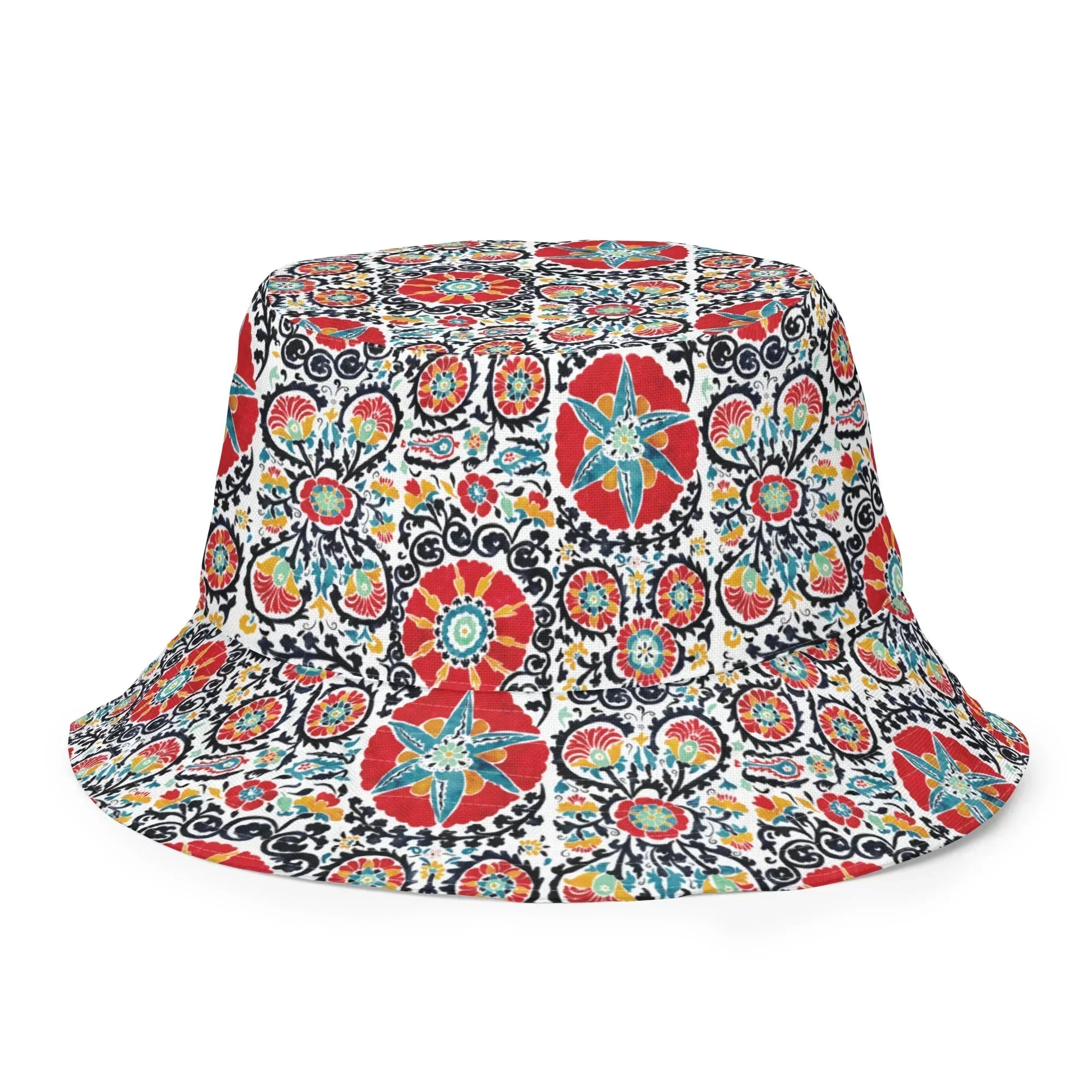 Bukhara Suzani Reversible Bucket Hat - The Global Wanderer