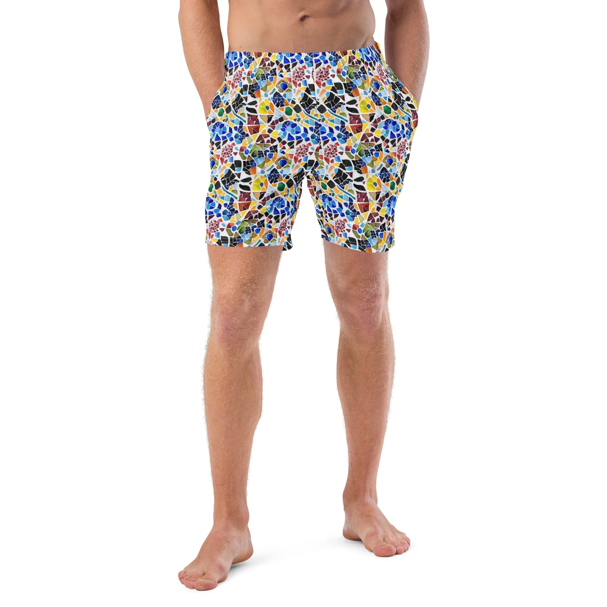 Cadaqués Bohemian Mosaic Recycled Swim Trunks - The Global Wanderer