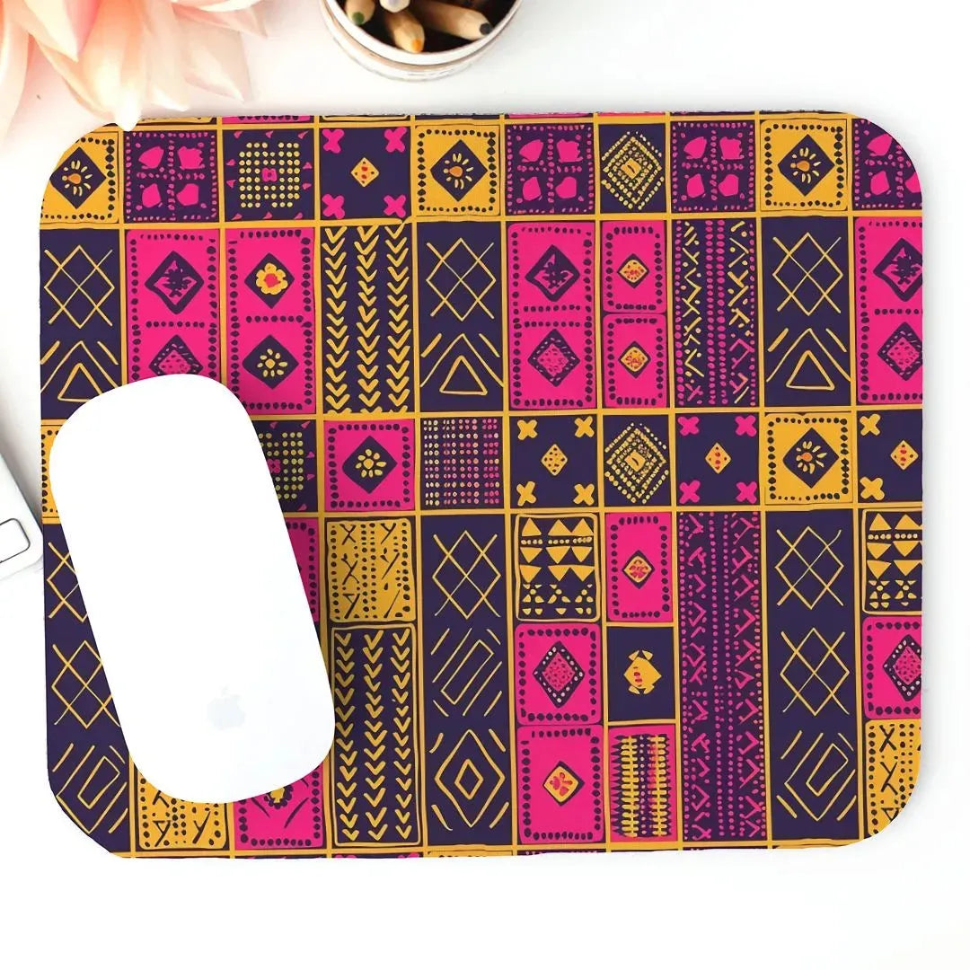 Ghanaian Kente Cloth Mouse Pad - The Global Wanderer