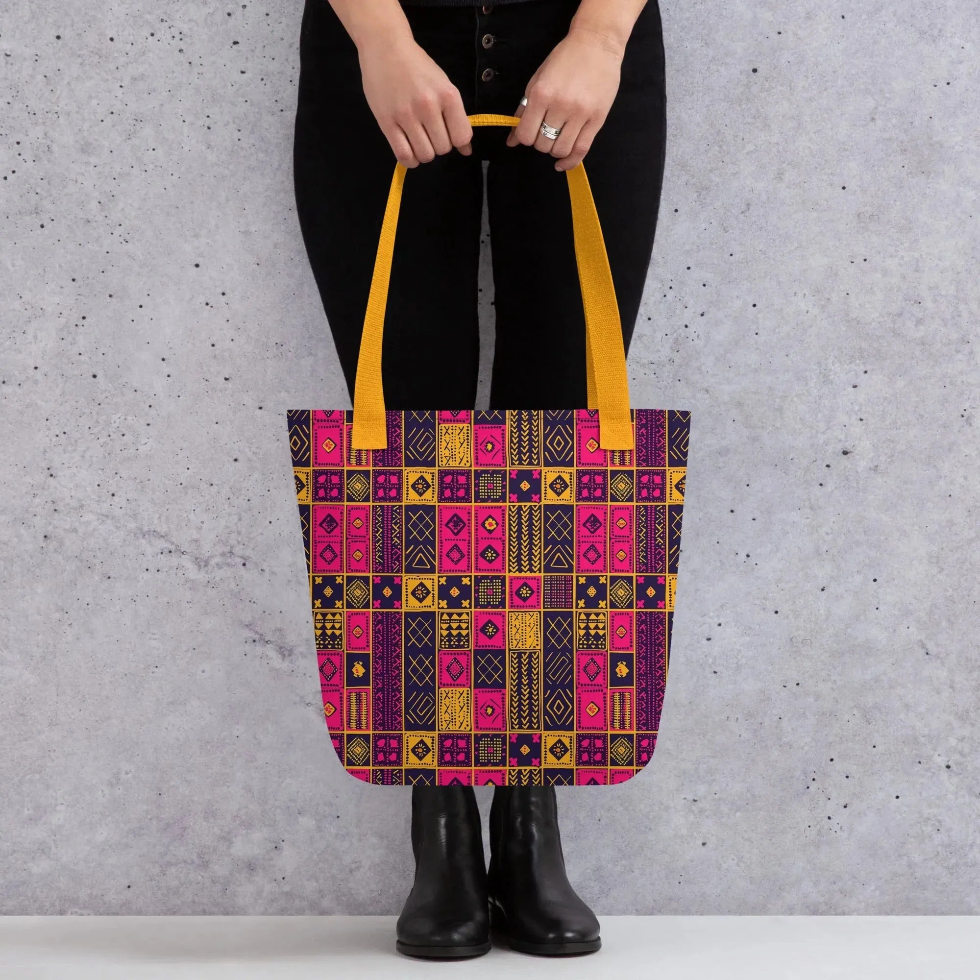 Ghanaian Kente Cloth Tote Bag - The Global Wanderer