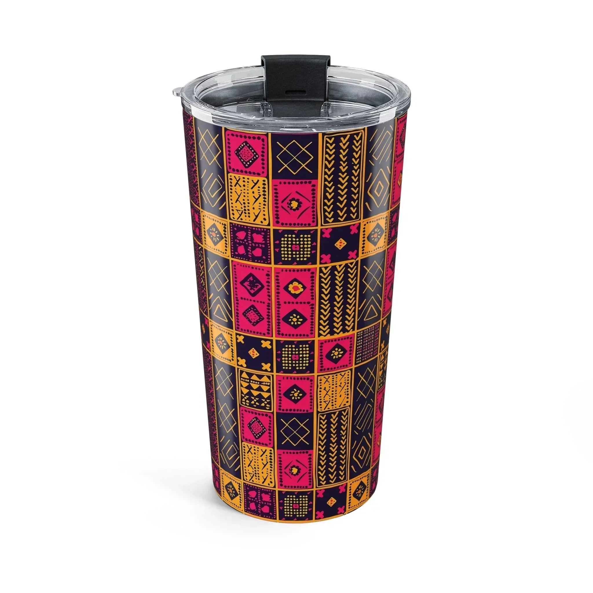 Cape Coast Bloom Kente Cloth Tumbler - The Global Wanderer