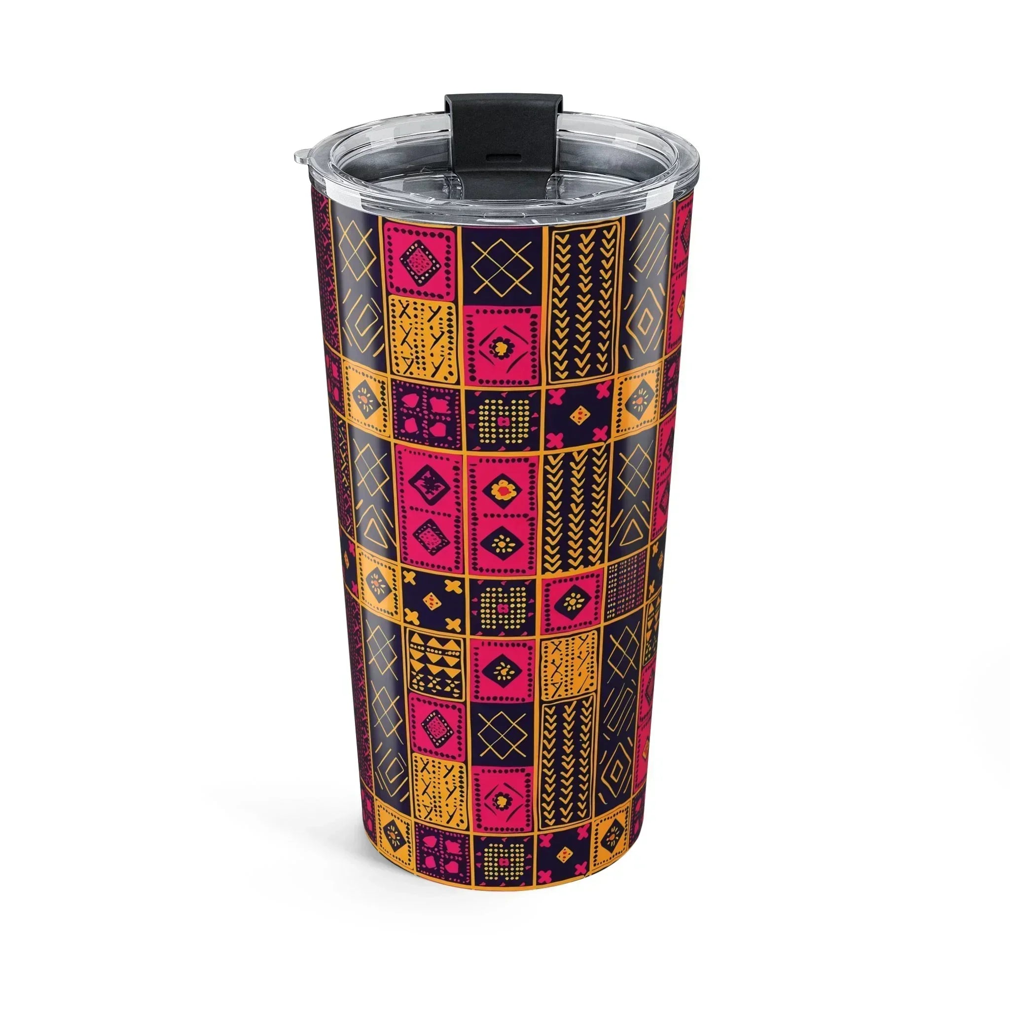 Cape Coast Bloom Kente Cloth Tumbler - The Global Wanderer