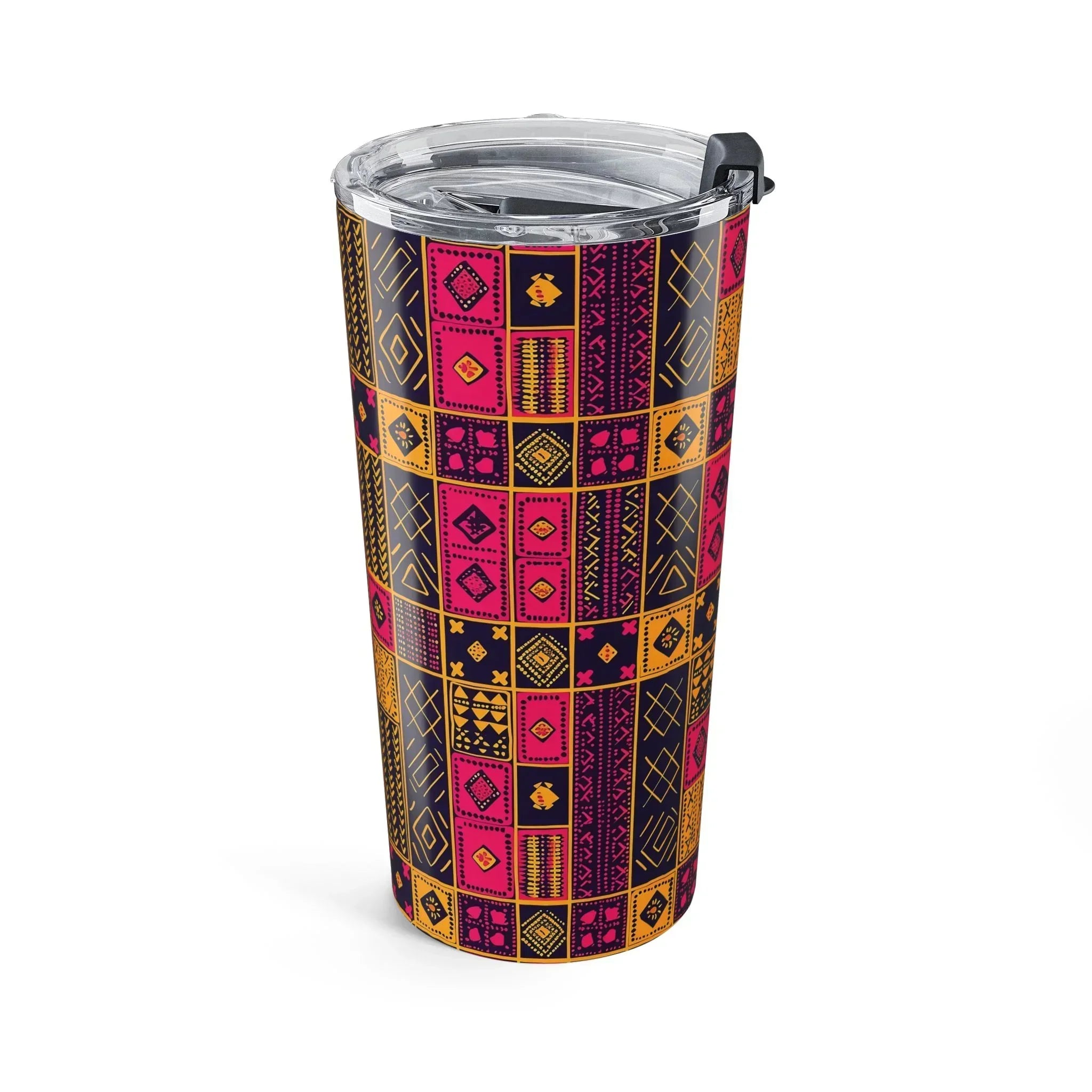 Cape Coast Bloom Kente Cloth Tumbler - The Global Wanderer