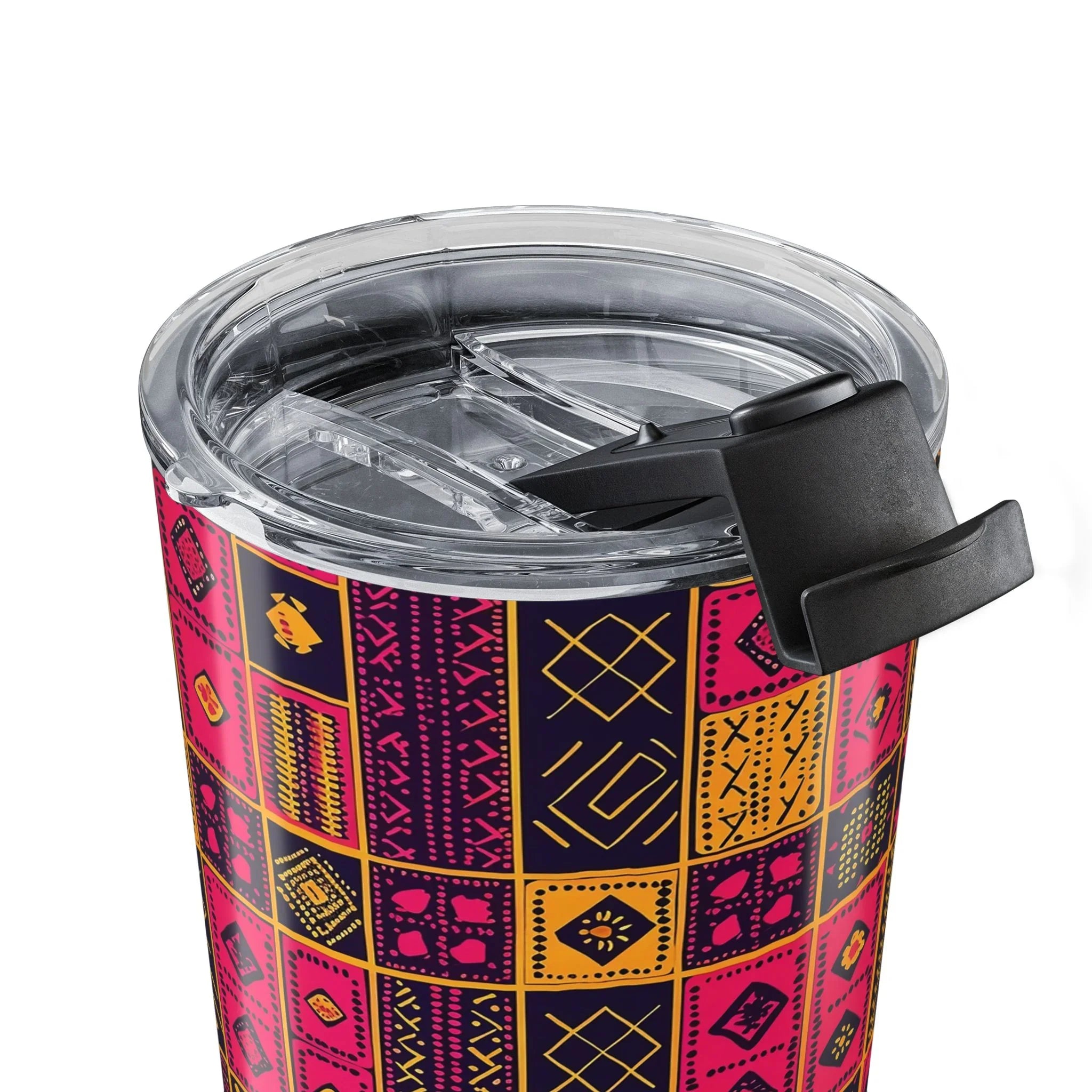 Cape Coast Bloom Kente Cloth Tumbler - The Global Wanderer