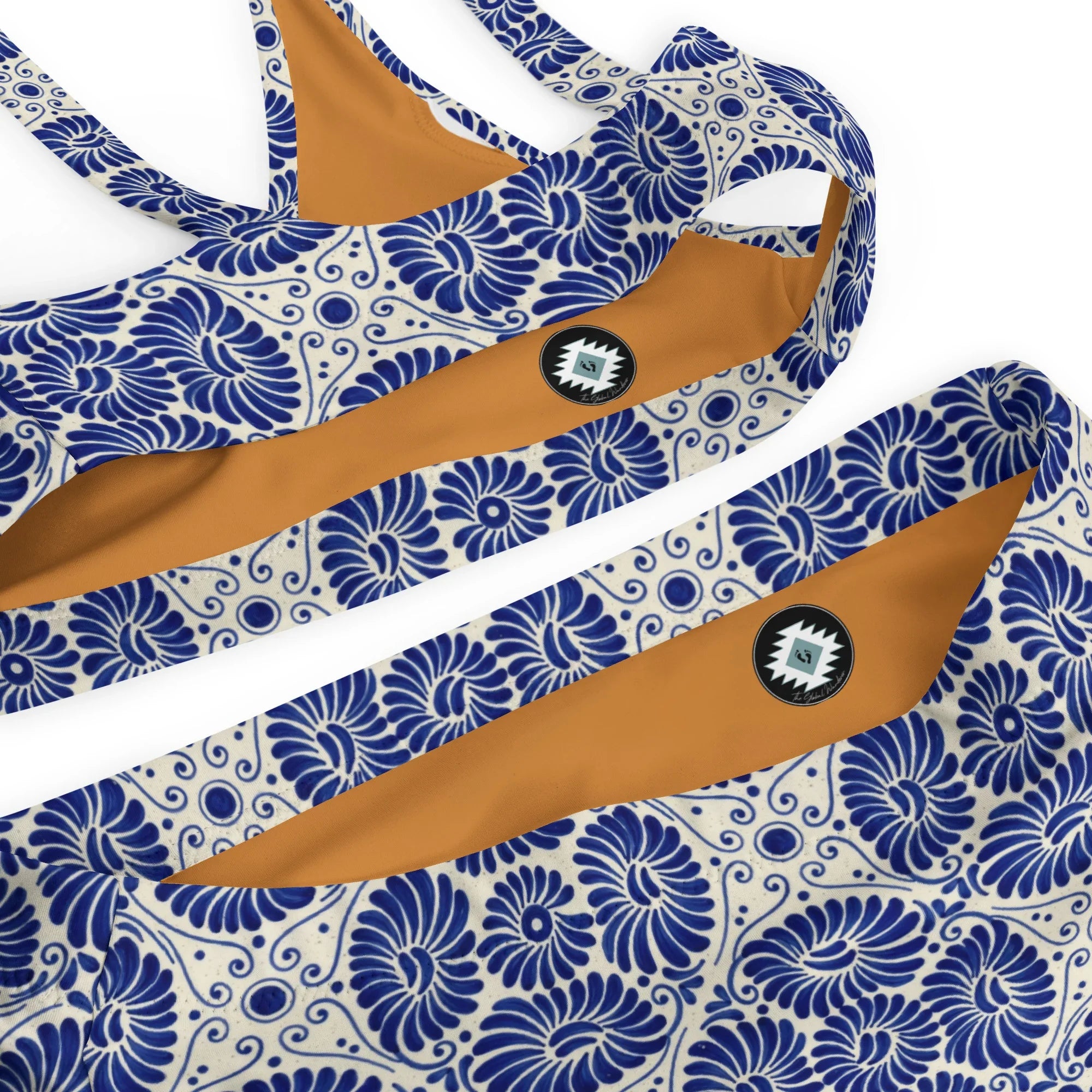 Cholula Talavera Tile Recycled High-Waisted Bikini - The Global Wanderer