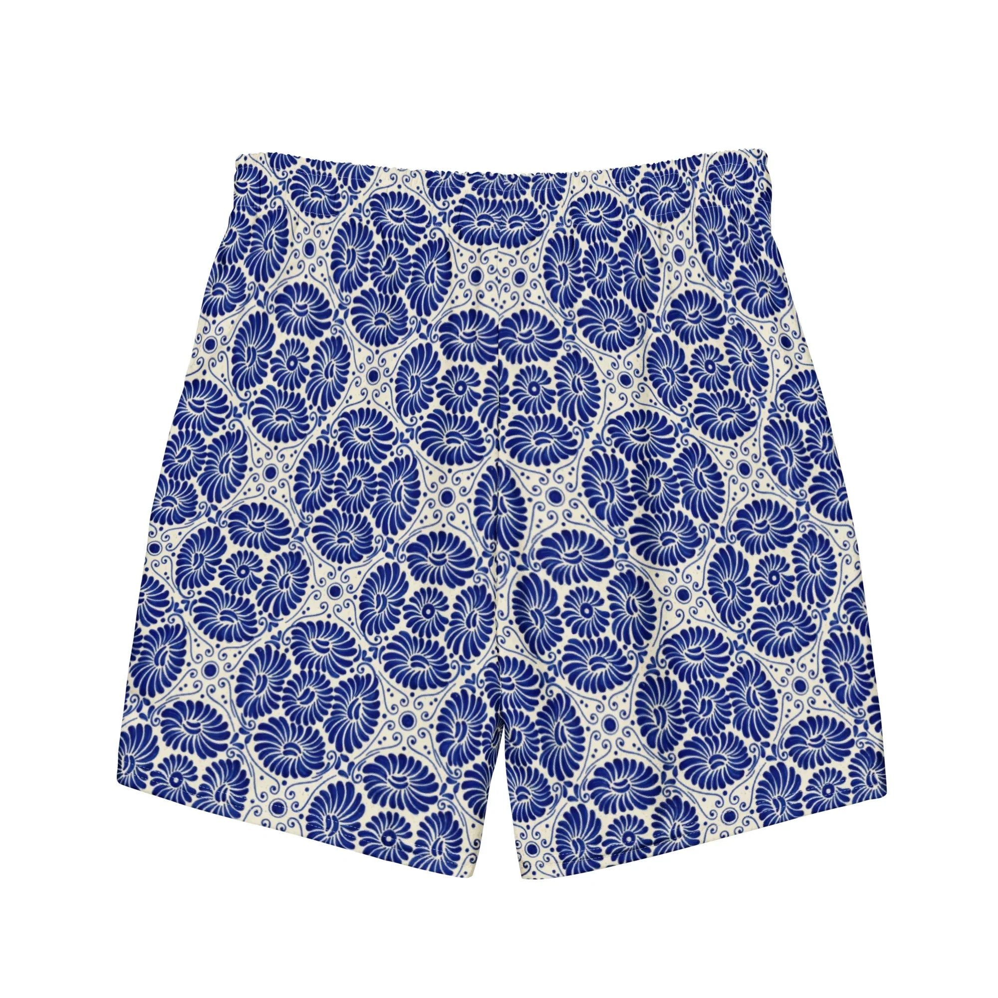 Cholula Talavera Tile Recycled Swim Trunks - The Global Wanderer