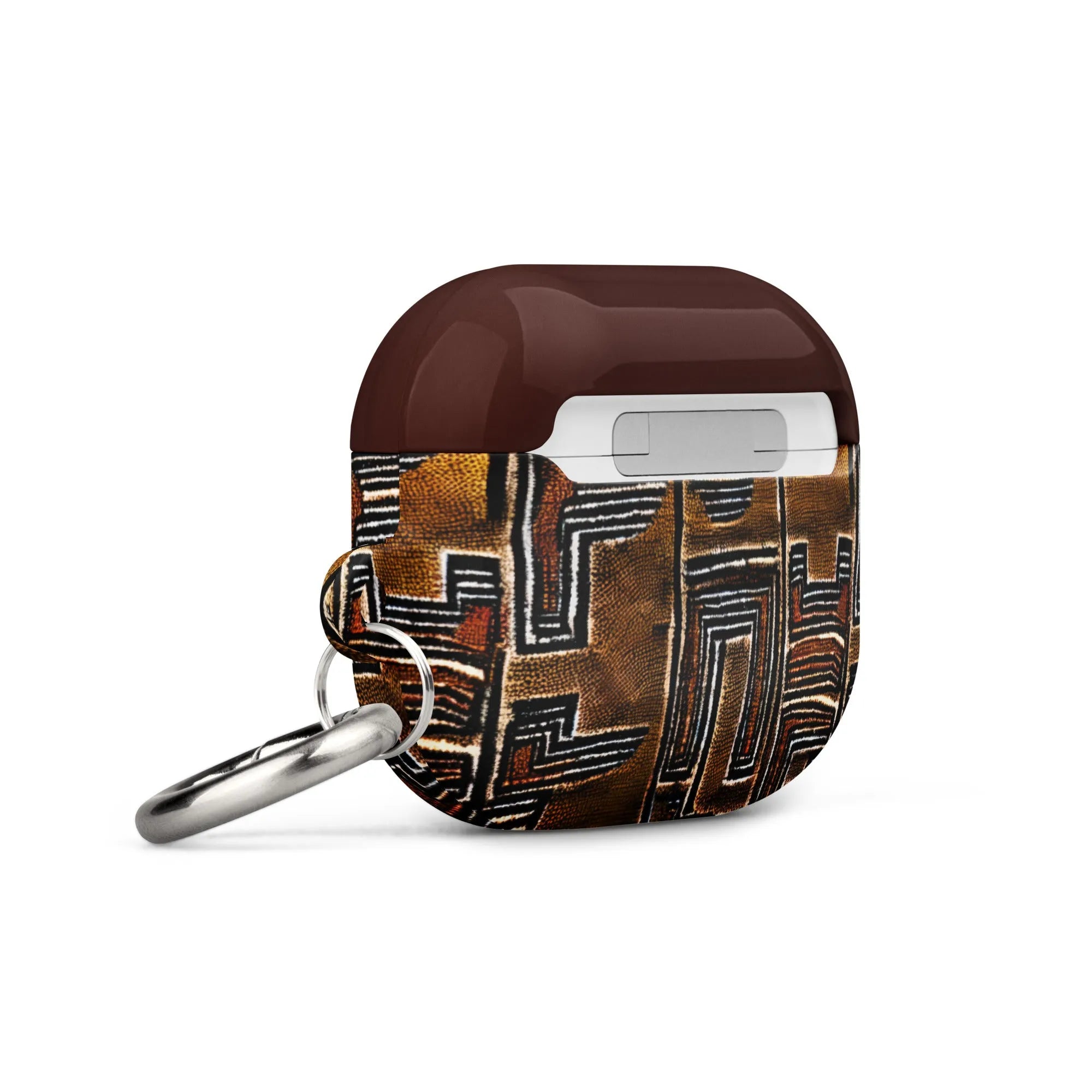 Cocoa Lines Mud Cloth AirPod 3 Case - The Global Wanderer