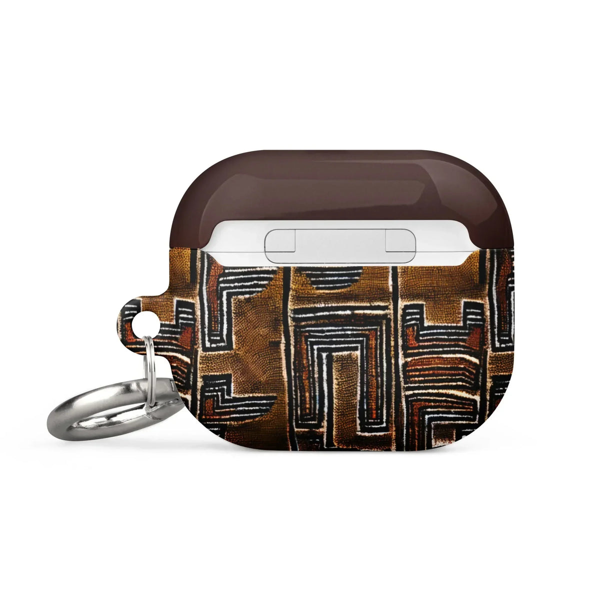 Cocoa Lines Mud Cloth AirPods 3 Case - The Global Wanderer