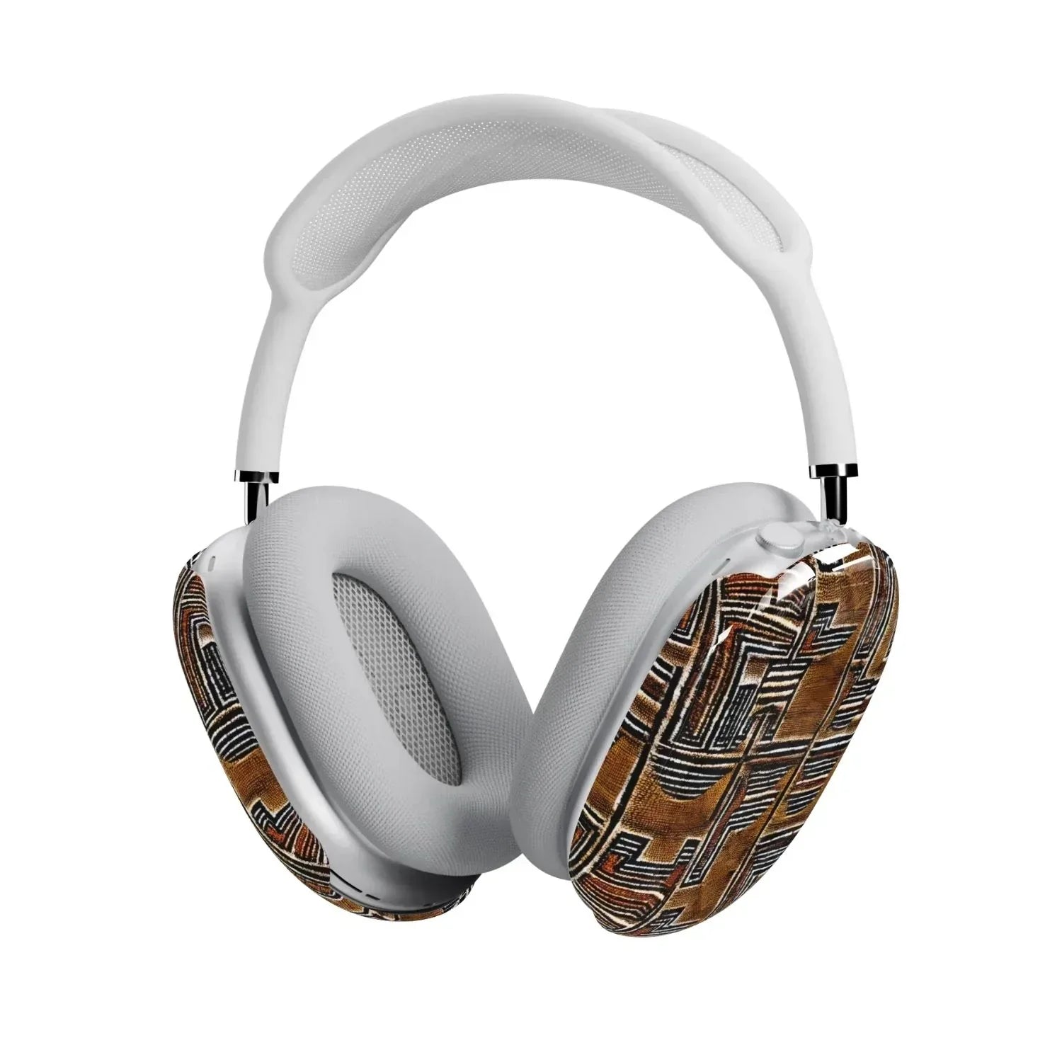 Cocoa Lines Mud Cloth AirPods Max Case - The Global Wanderer