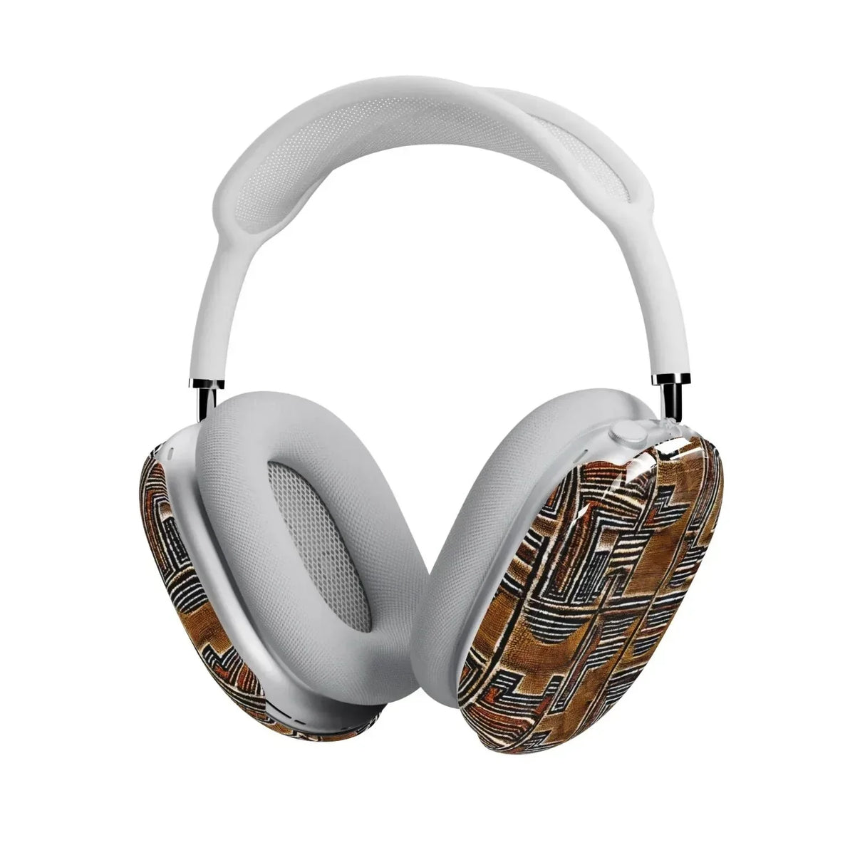 Cocoa Lines Mud Cloth AirPods Max Case - The Global Wanderer