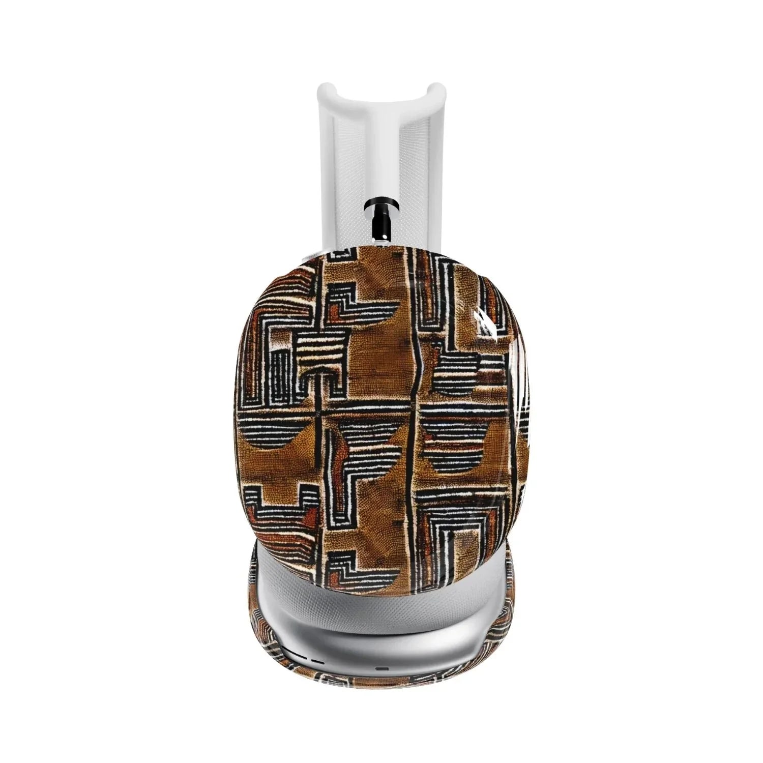 Cocoa Lines Mud Cloth AirPods Max Case - The Global Wanderer