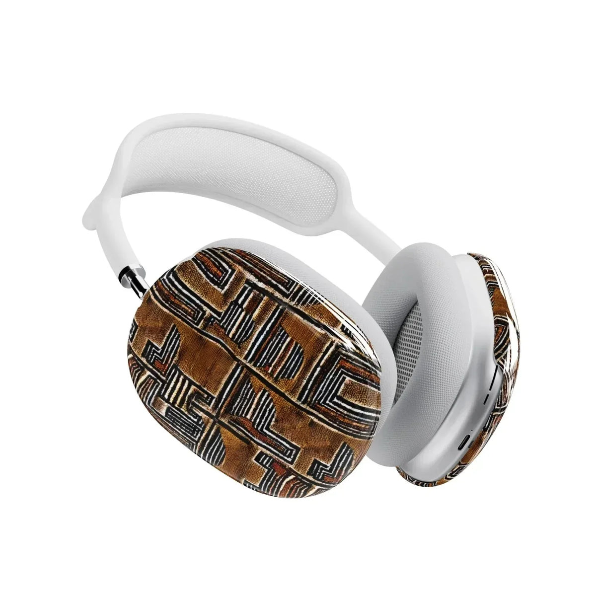 Cocoa Lines Mud Cloth AirPods Max Case - The Global Wanderer