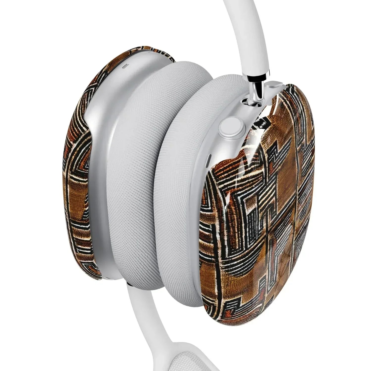 Cocoa Lines Mud Cloth AirPods Max Case - The Global Wanderer