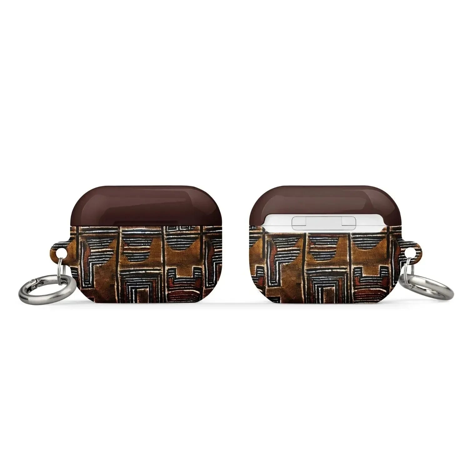 Cocoa Lines Mud Cloth AirPod Pro 2 Case - The Global Wanderer
