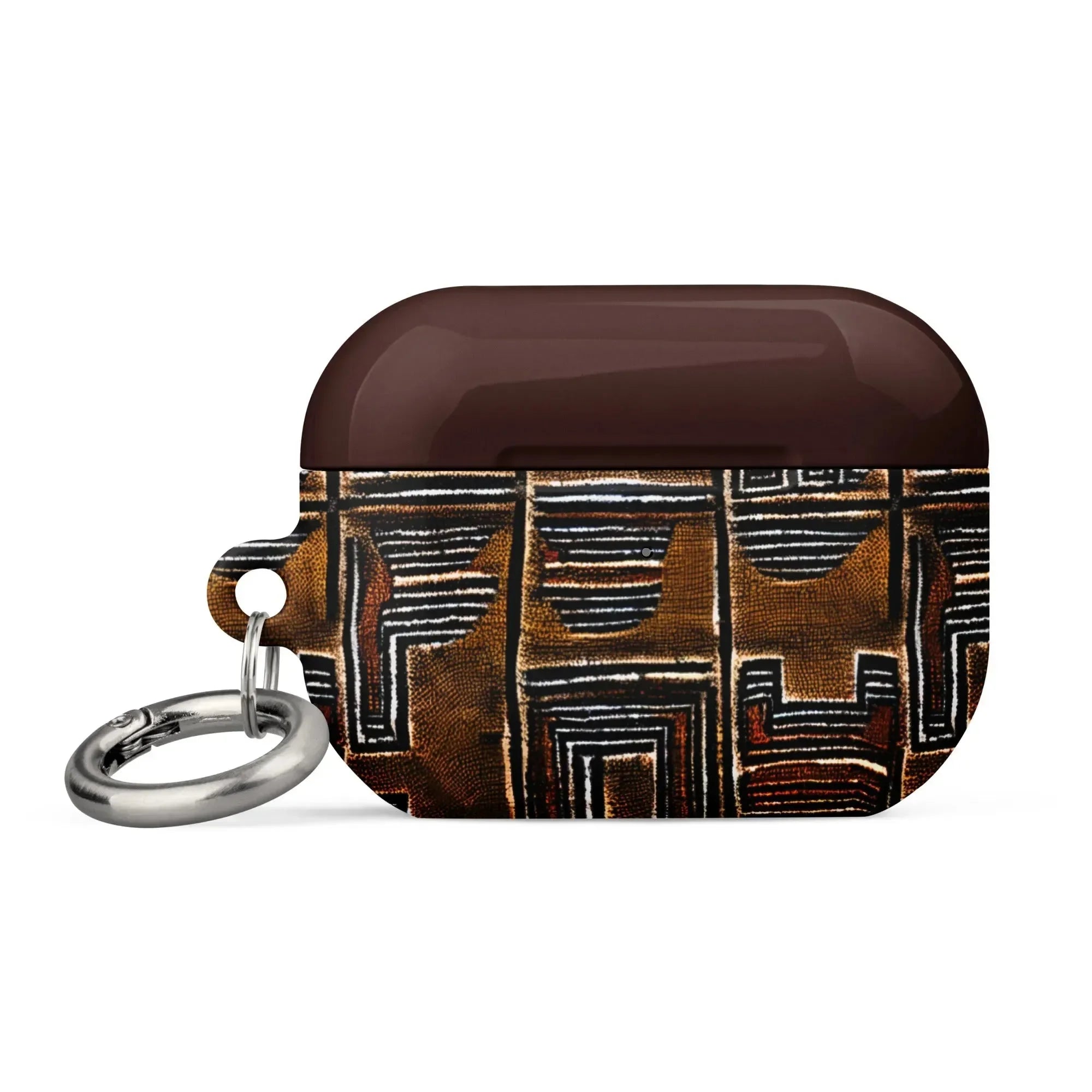 Cocoa Lines Mud Cloth AirPods Pro 2 Case - The Global Wanderer