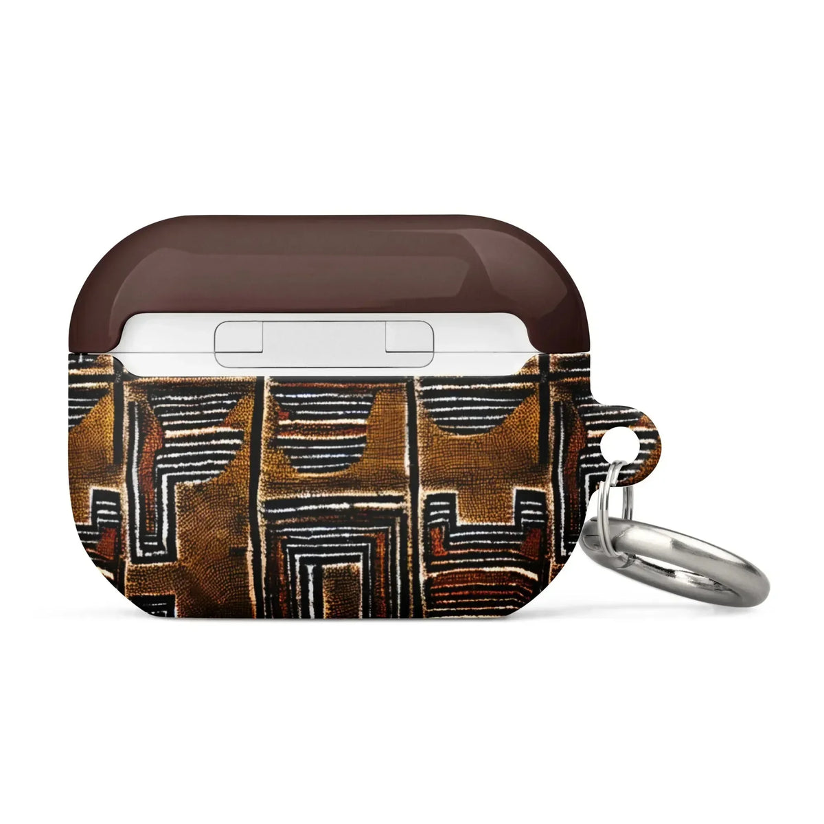 Cocoa Lines Mud Cloth AirPods Pro 2 Case - The Global Wanderer