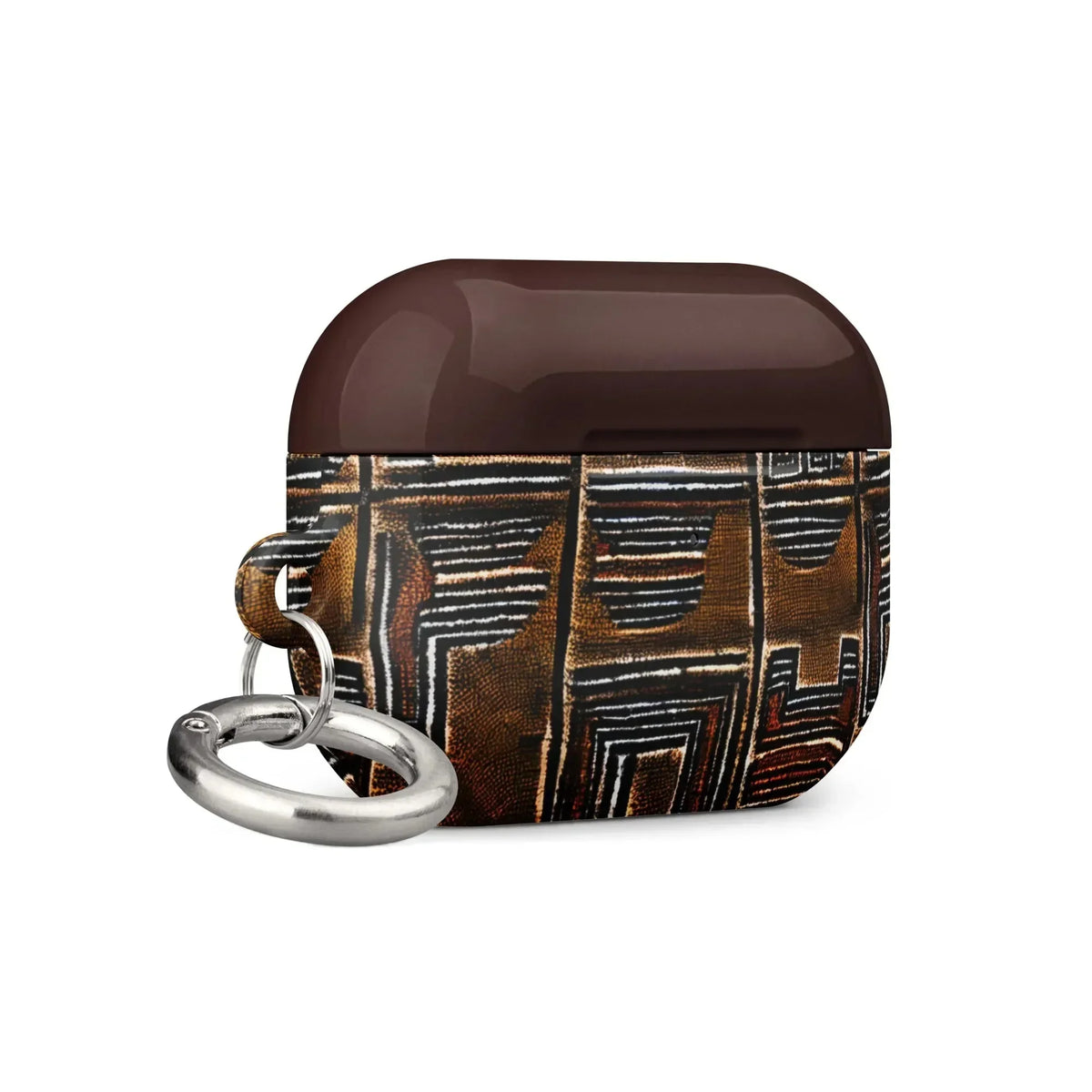 Cocoa Lines Mud Cloth AirPods Pro 2 Case - The Global Wanderer