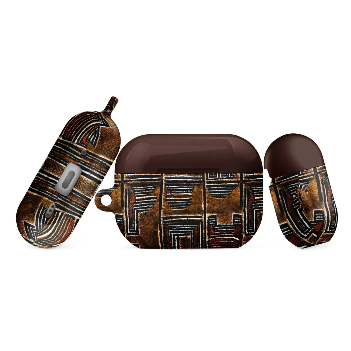 Cocoa Lines Mud Cloth AirPods Pro 2 Case - The Global Wanderer