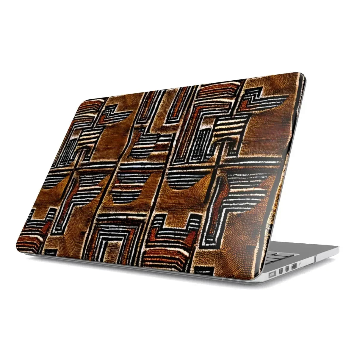 Cocoa Lines Mud Cloth MacBook Case - The Global Wanderer