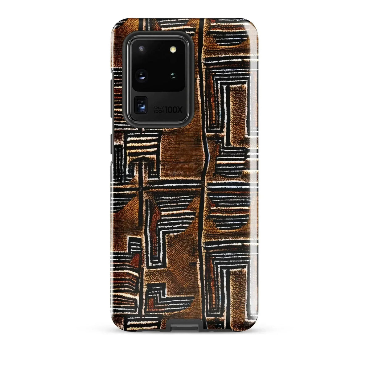Cocoa Lines Mud Cloth Samsung Case - The Global Wanderer