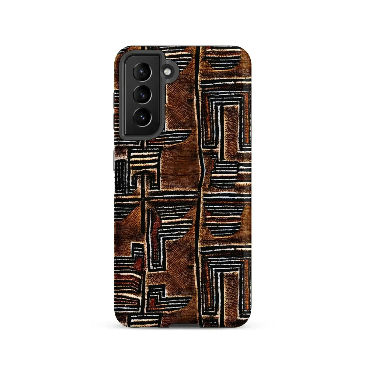 Cocoa Lines Mud Cloth Samsung Case - The Global Wanderer