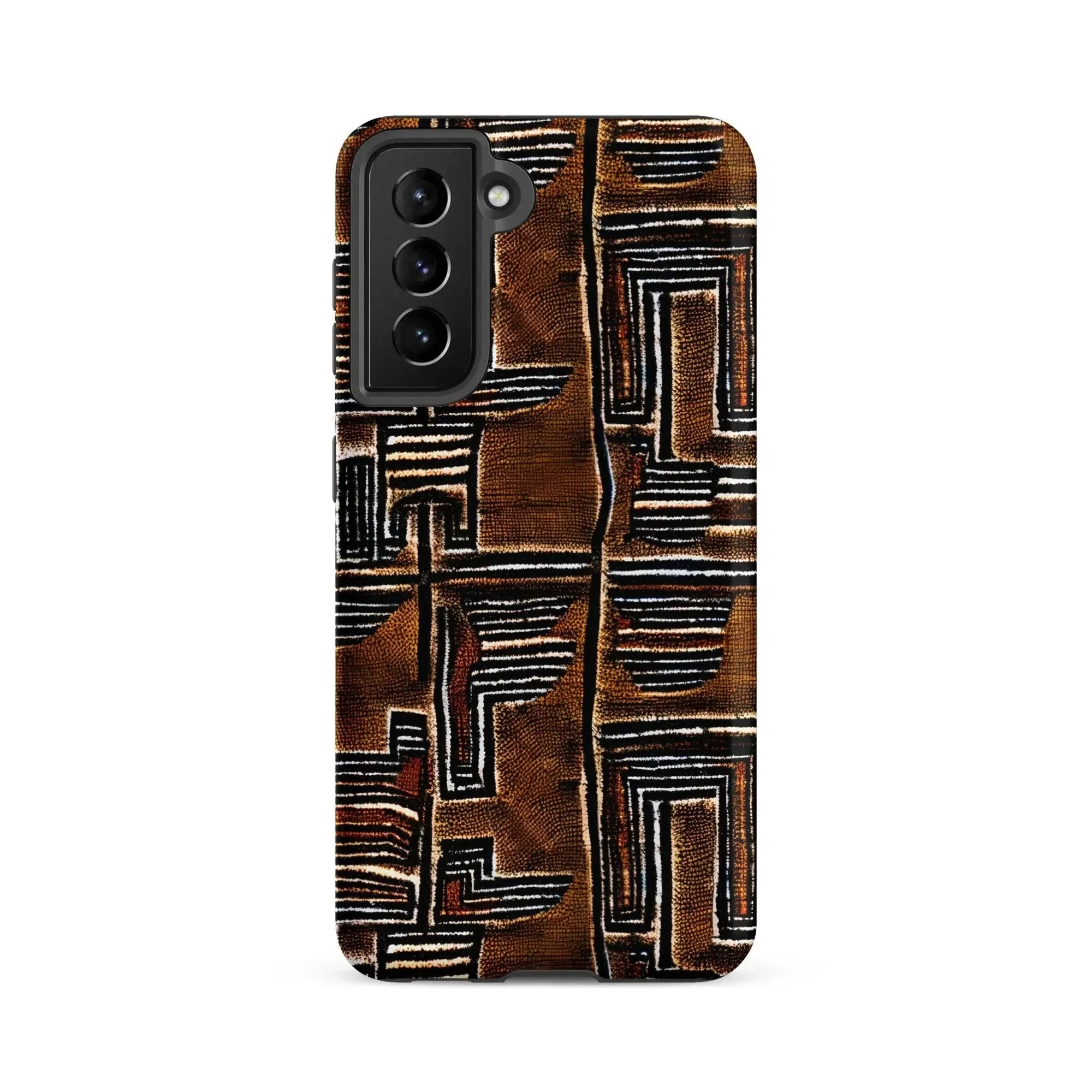Cocoa Lines Mud Cloth Samsung Case - The Global Wanderer