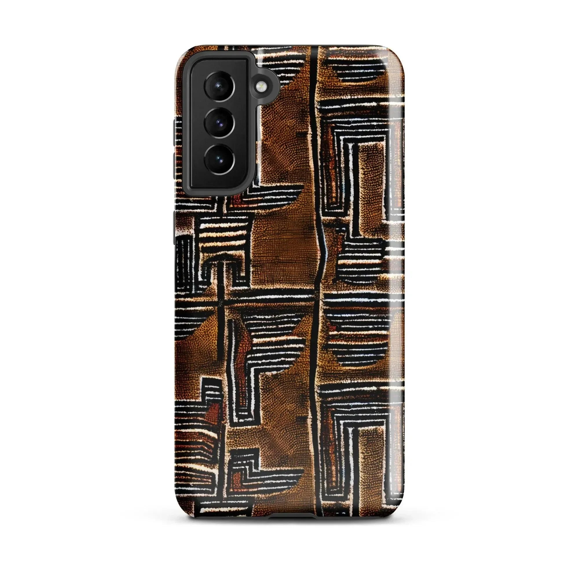 Cocoa Lines Mud Cloth Samsung Case - The Global Wanderer