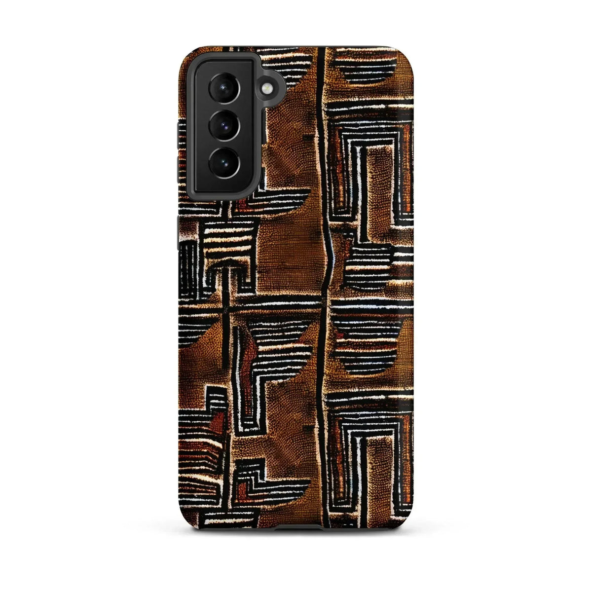 Cocoa Lines Mud Cloth Samsung Case - The Global Wanderer