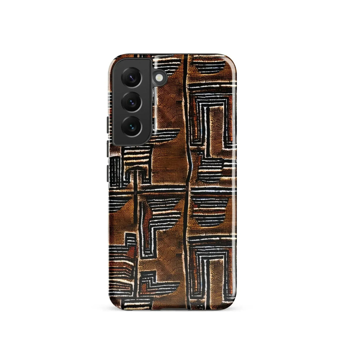 Cocoa Lines Mud Cloth Samsung Case - The Global Wanderer