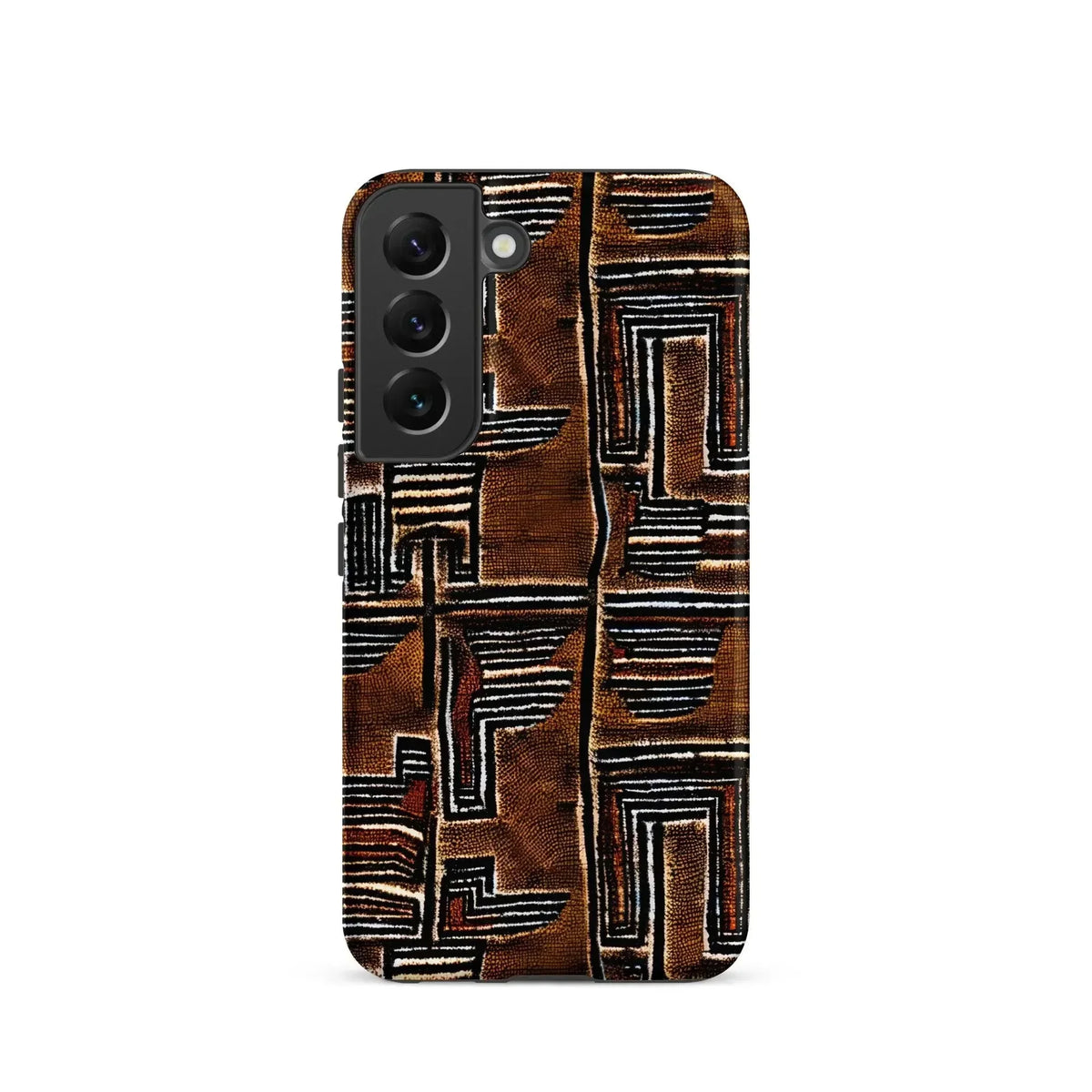 Cocoa Lines Mud Cloth Samsung Case - The Global Wanderer