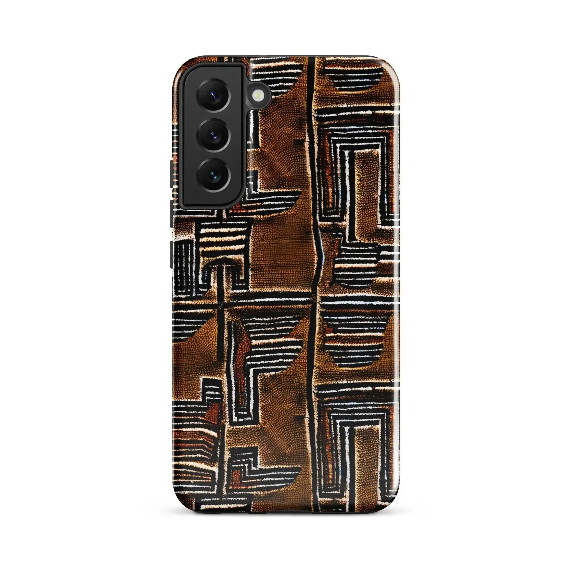 Cocoa Lines Mud Cloth Samsung Case - The Global Wanderer