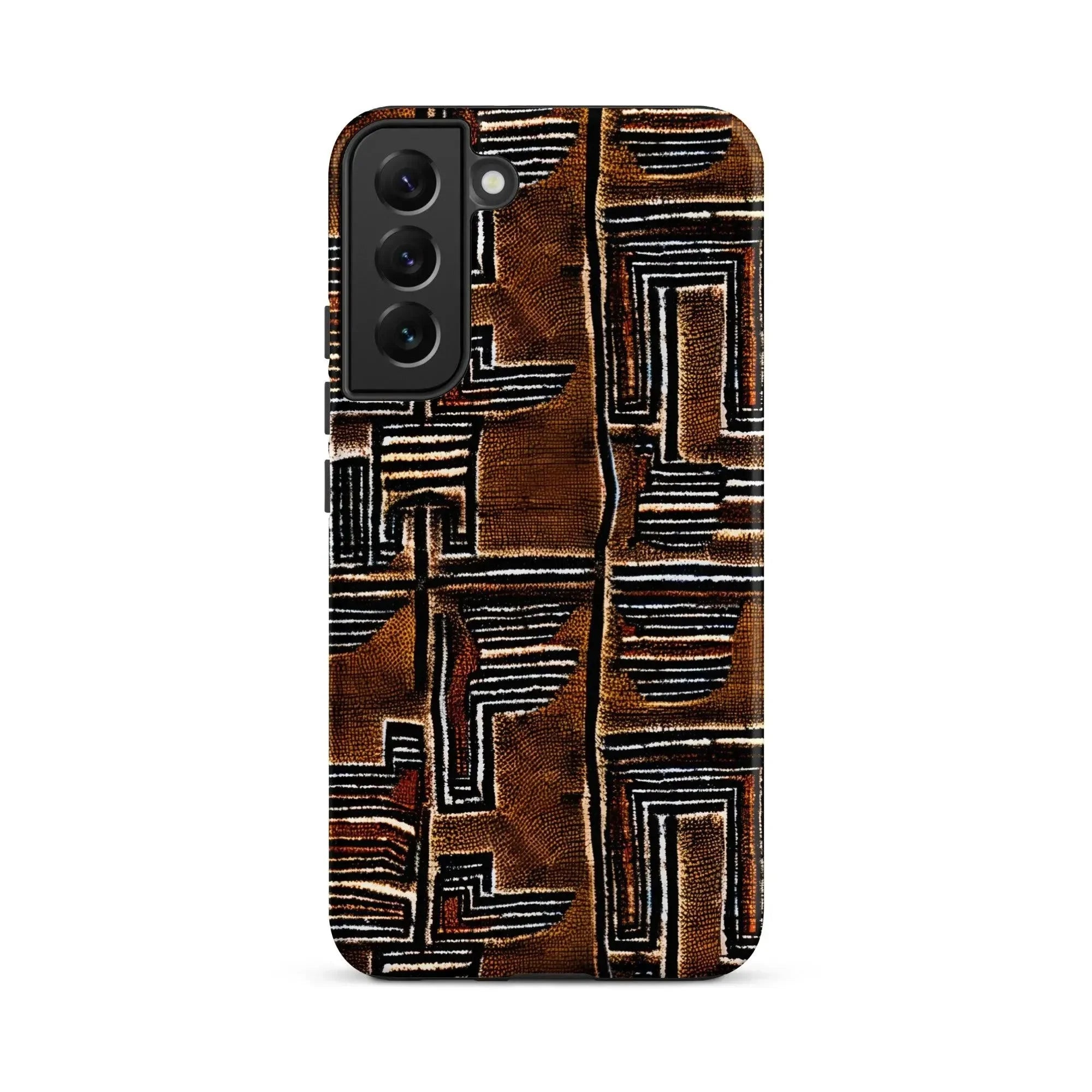 Cocoa Lines Mud Cloth Samsung Case - The Global Wanderer
