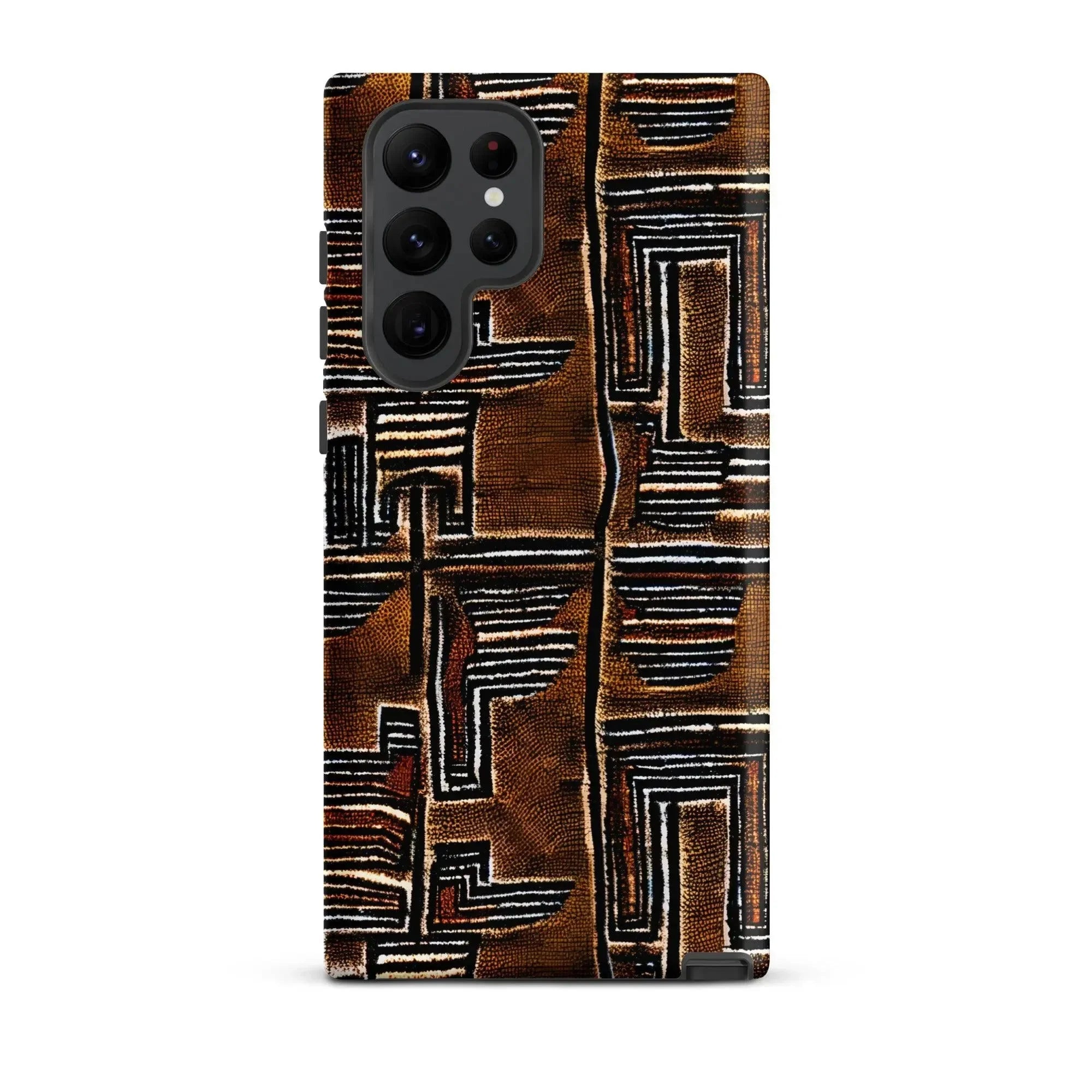Cocoa Lines Mud Cloth Samsung Case - The Global Wanderer