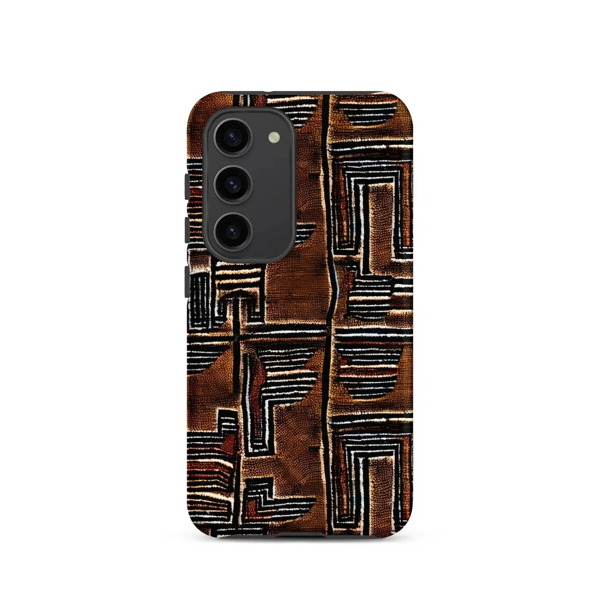 Cocoa Lines Mud Cloth Samsung Case - The Global Wanderer