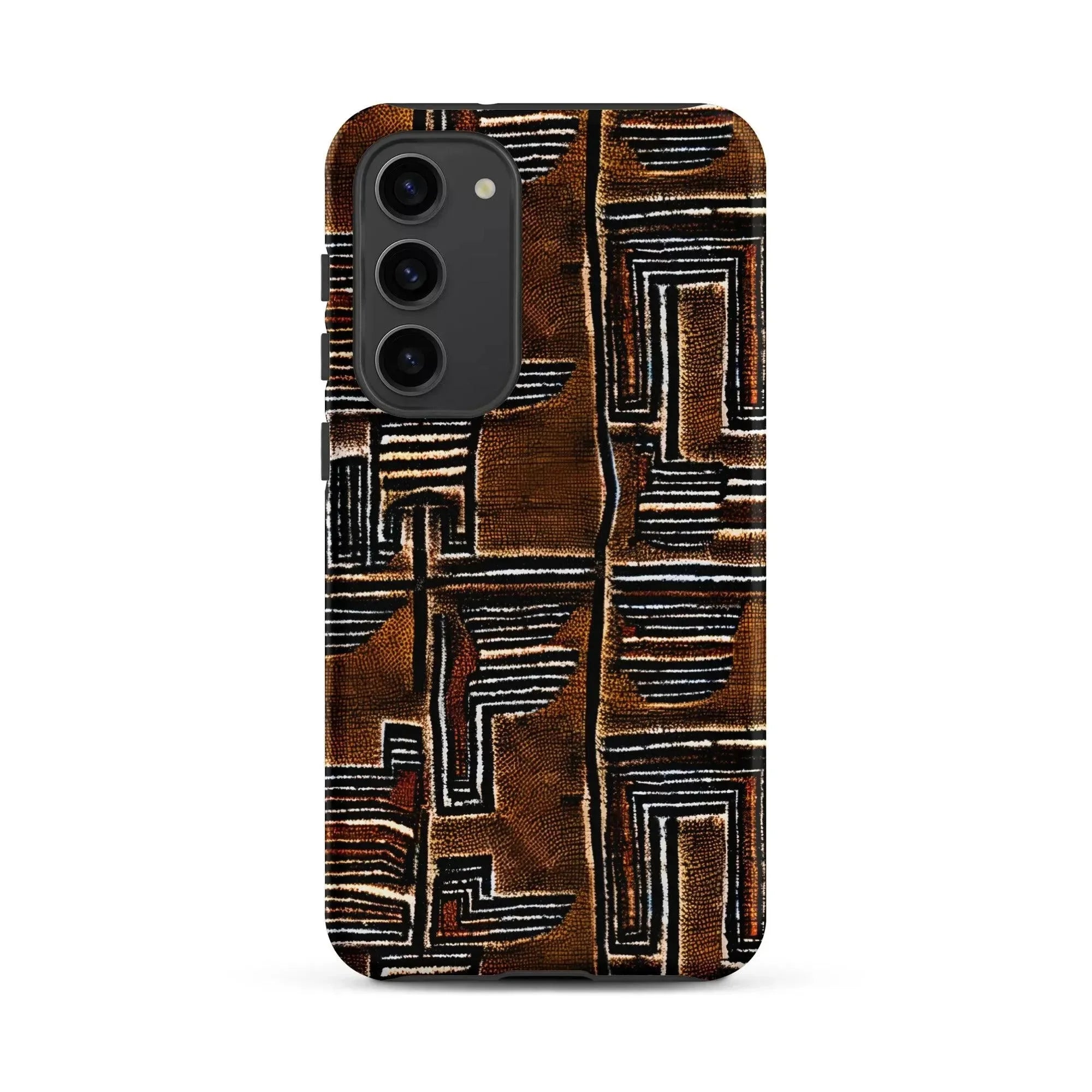 Cocoa Lines Mud Cloth Samsung Case - The Global Wanderer